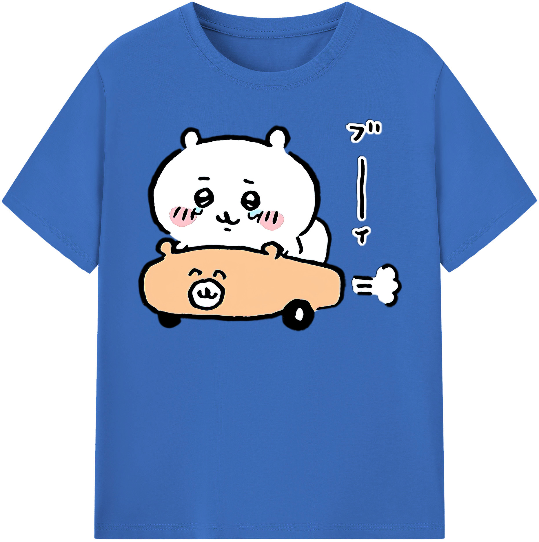 （画像用） ちいかわ ちいかわ Chii-kawa chiikawa 綿100％半袖Tシャツ（フロントプリント）