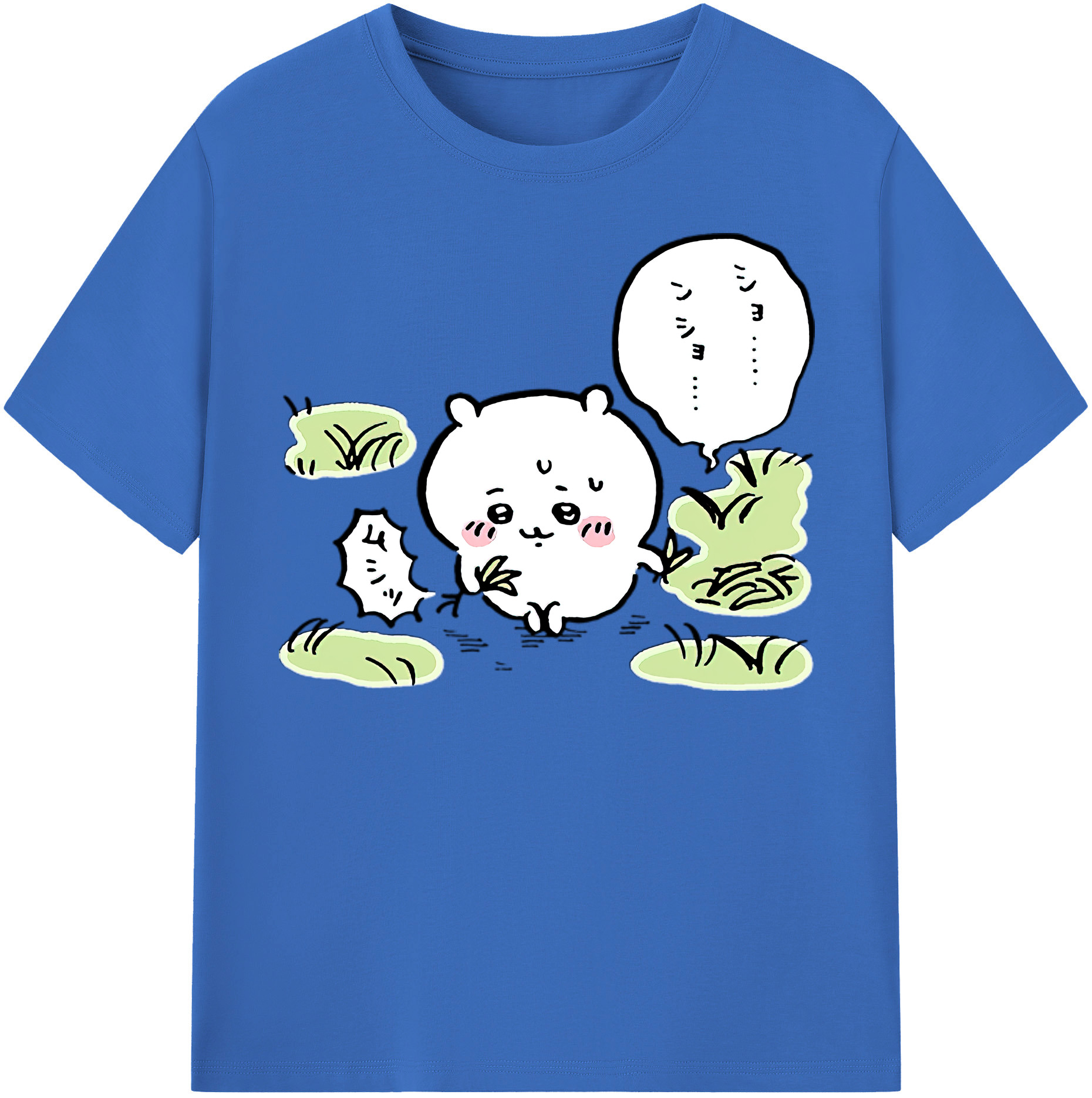 （画像用） ちいかわ ちいかわ Chii-kawa chiikawa 綿100％半袖Tシャツ（フロントプリント）