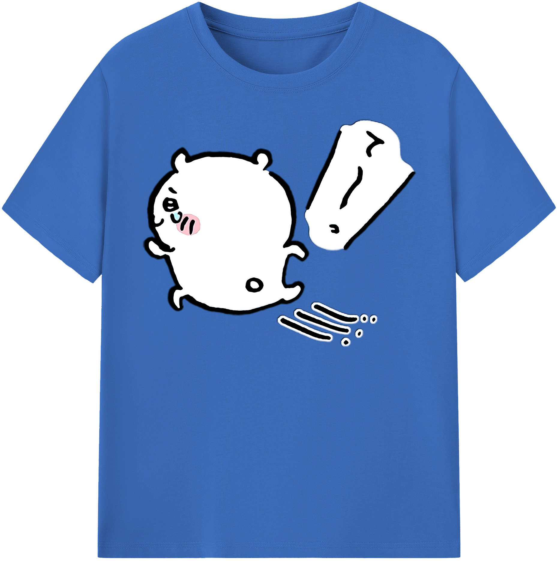 （画像用） ちいかわ ちいかわ Chii-kawa chiikawa 綿100％半袖Tシャツ（フロントプリント）