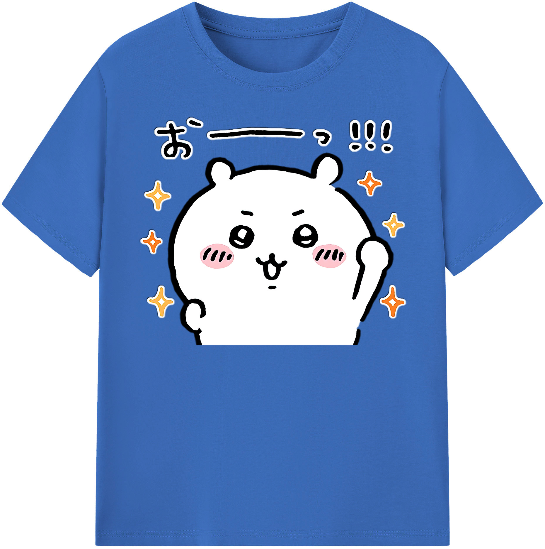 （画像用） ちいかわ ちいかわ Chii-kawa chiikawa 綿100％半袖Tシャツ（フロントプリント）