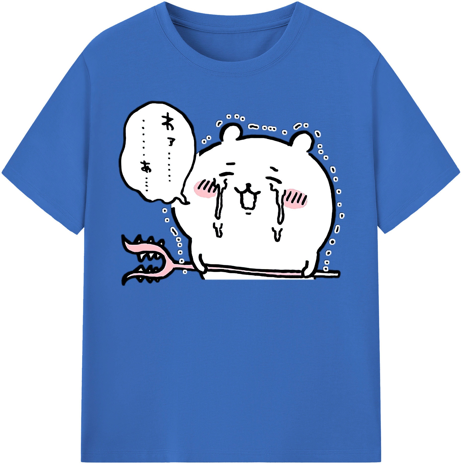 （画像用） ちいかわ ちいかわ Chii-kawa chiikawa 綿100％半袖Tシャツ（フロントプリント）