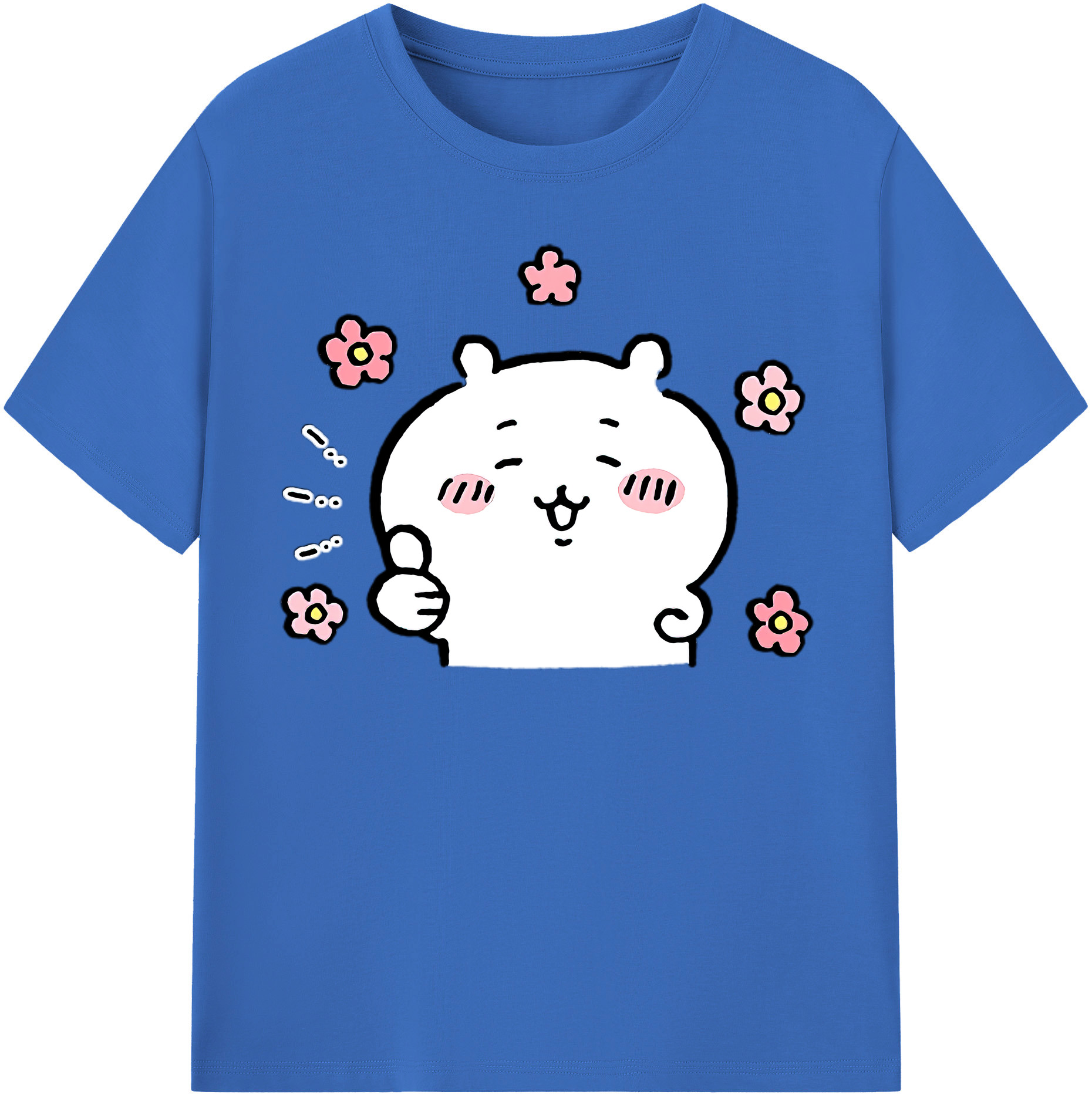 （画像用） ちいかわ ちいかわ Chii-kawa chiikawa 綿100％半袖Tシャツ（フロントプリント）