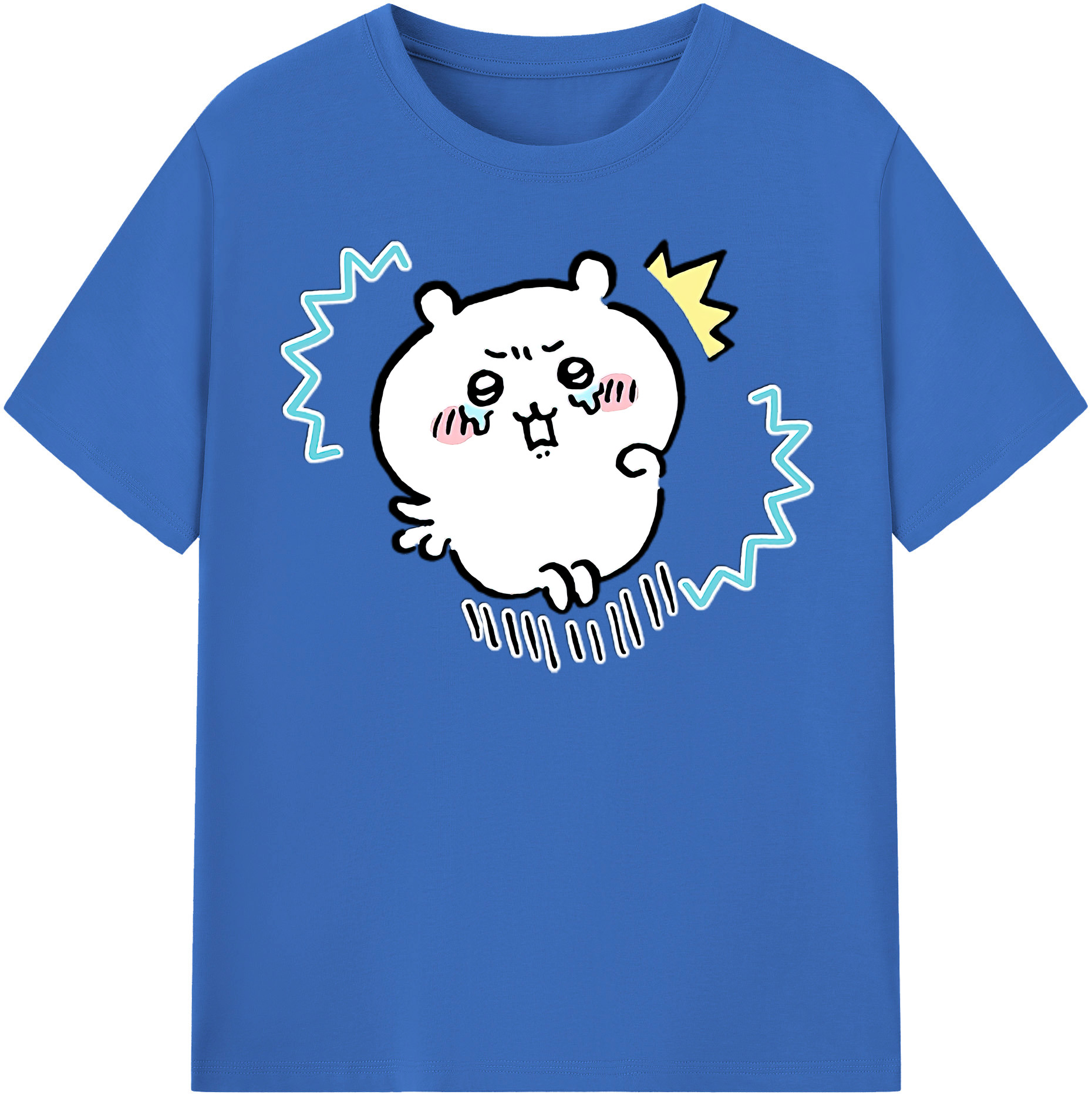 （画像用） ちいかわ ちいかわ Chii-kawa chiikawa 綿100％半袖Tシャツ（フロントプリント）