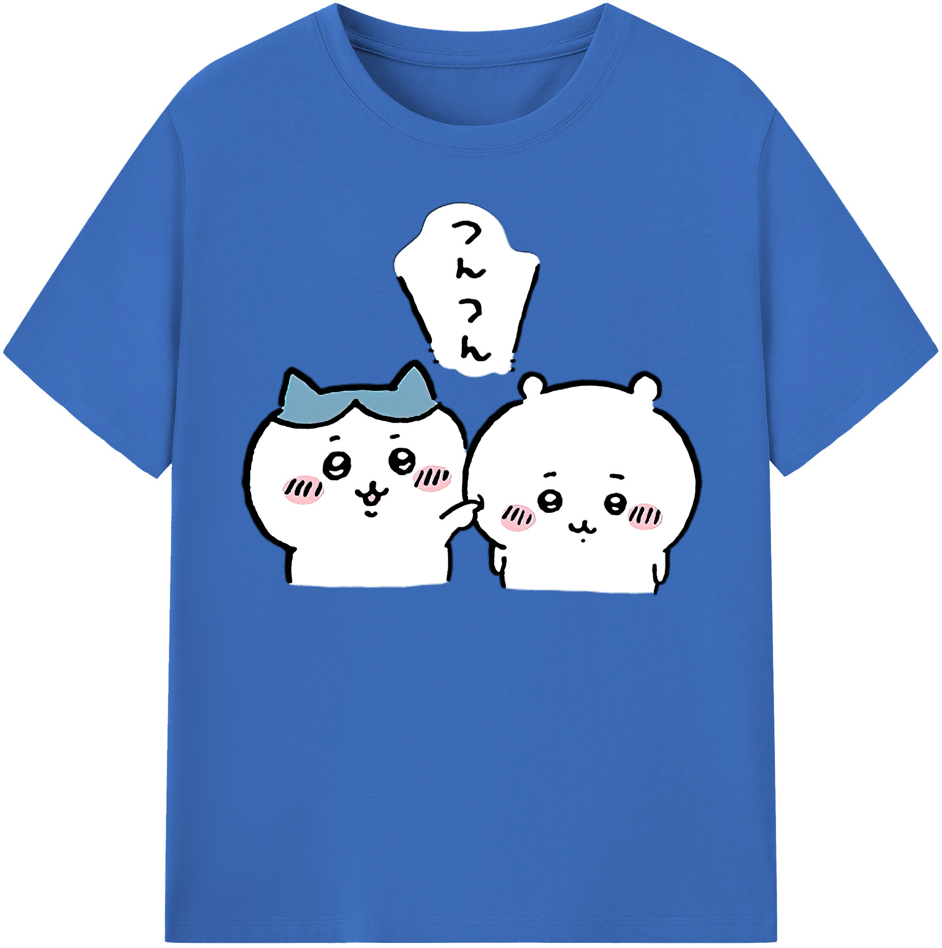 （画像用） ちいかわ ちいかわ Chii-kawa chiikawa 綿100％半袖Tシャツ（フロントプリント）