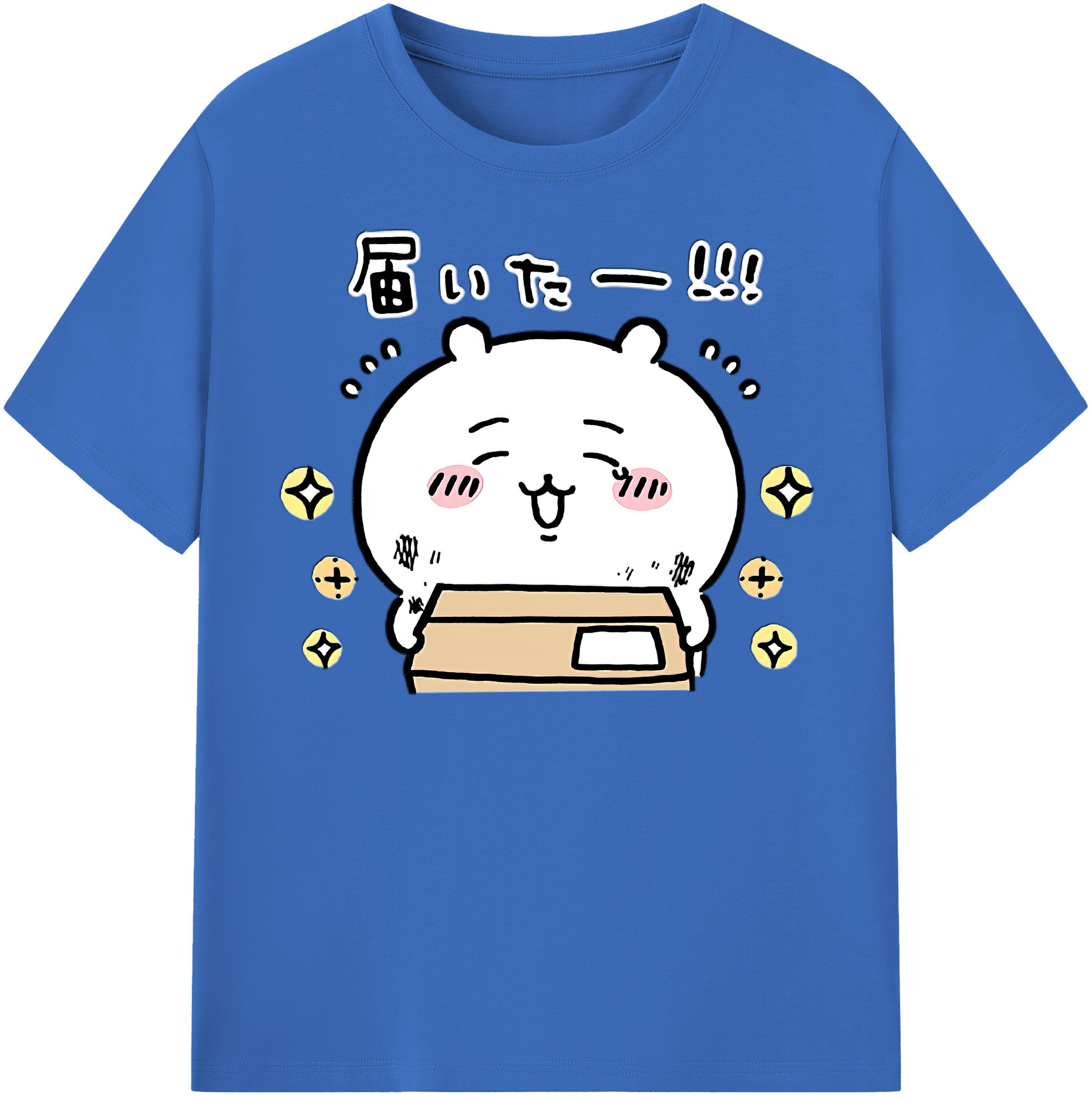 （画像用） ちいかわ ちいかわ Chii-kawa chiikawa 綿100％半袖Tシャツ（フロントプリント）