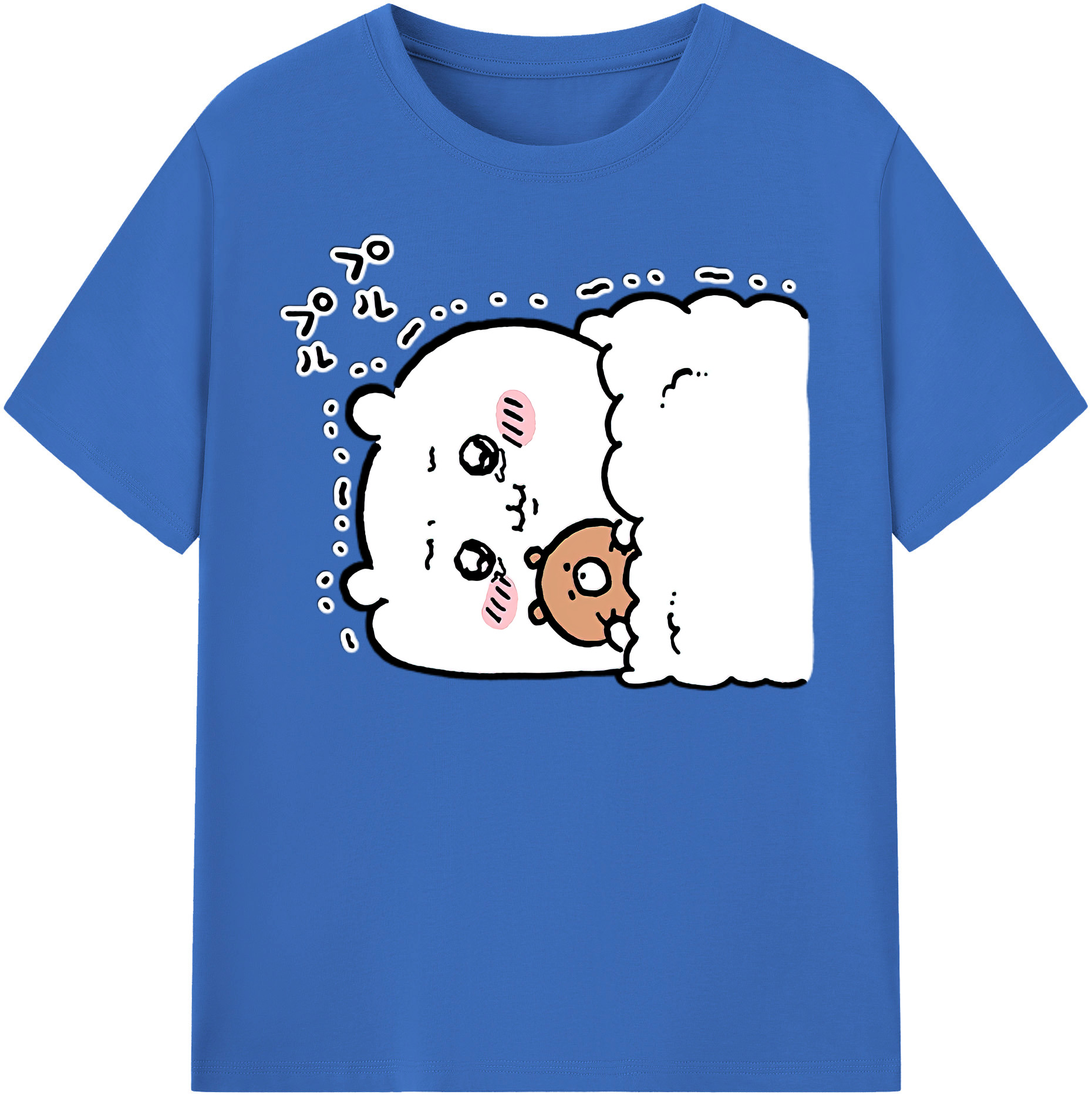 （画像用） ちいかわ ちいかわ Chii-kawa chiikawa 綿100％半袖Tシャツ（フロントプリント）