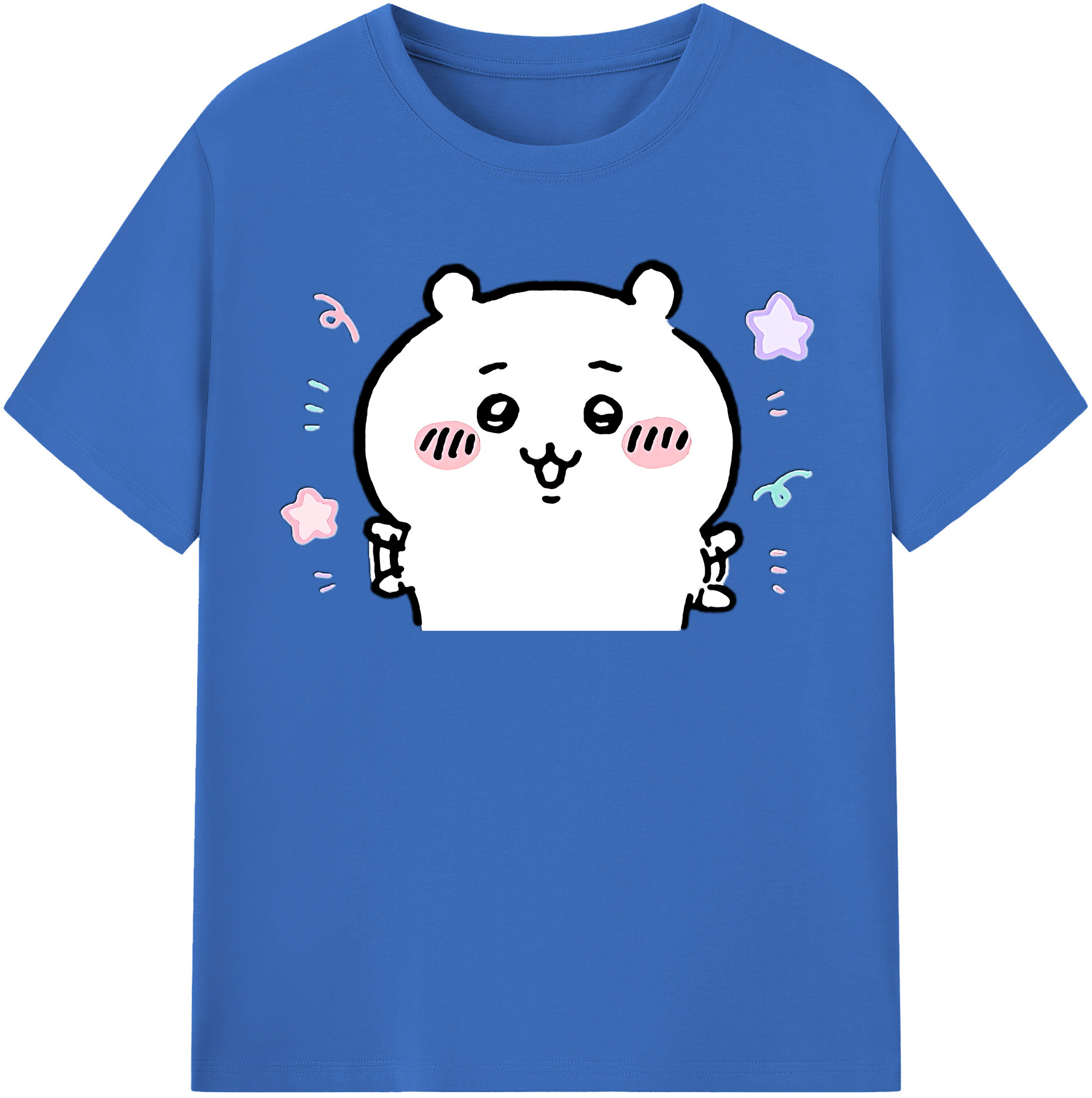 （画像用） ちいかわ ちいかわ Chii-kawa chiikawa 綿100％半袖Tシャツ（フロントプリント）