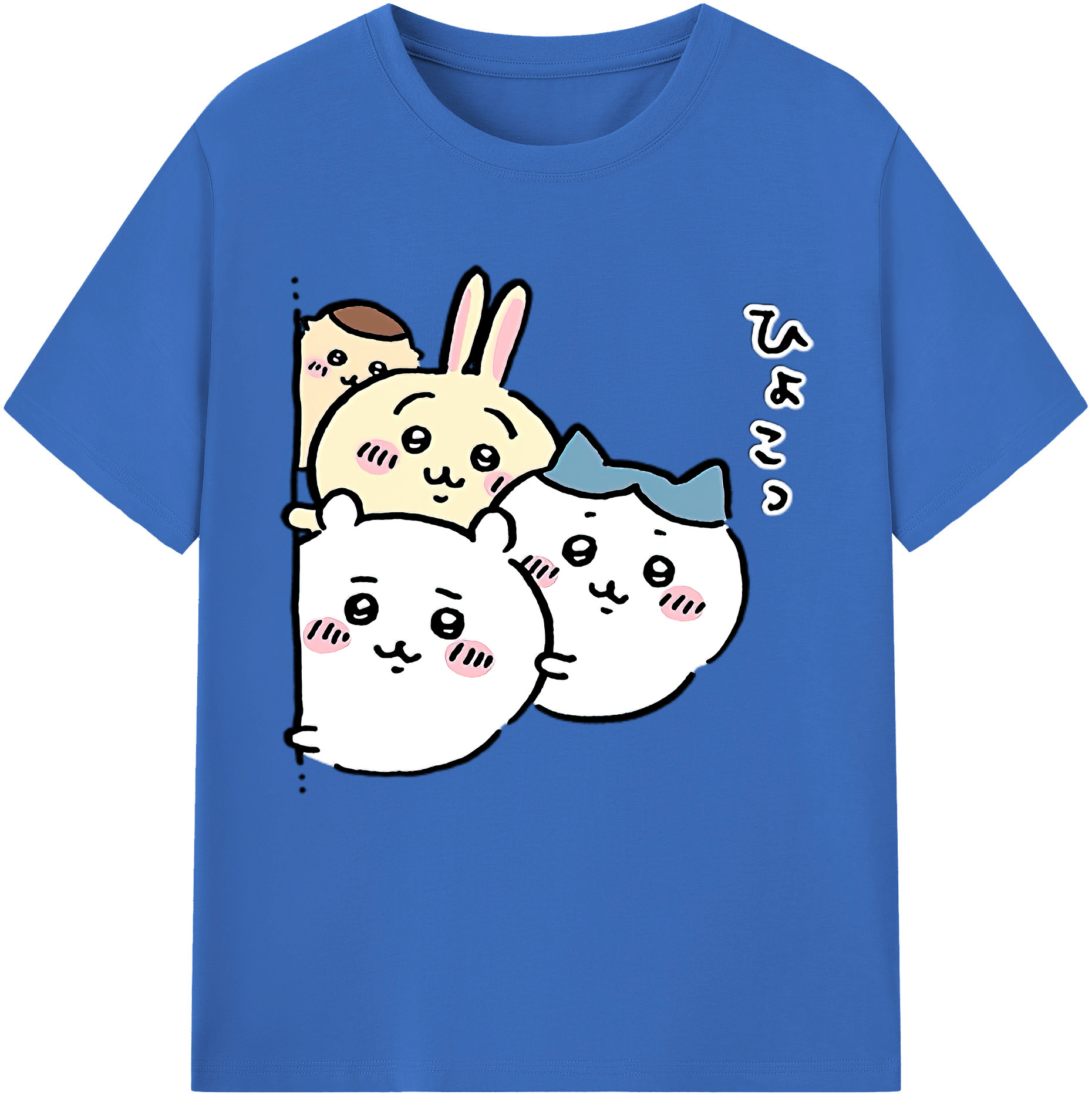 （画像用） ちいかわ ちいかわ Chii-kawa chiikawa 綿100％半袖Tシャツ（フロントプリント）