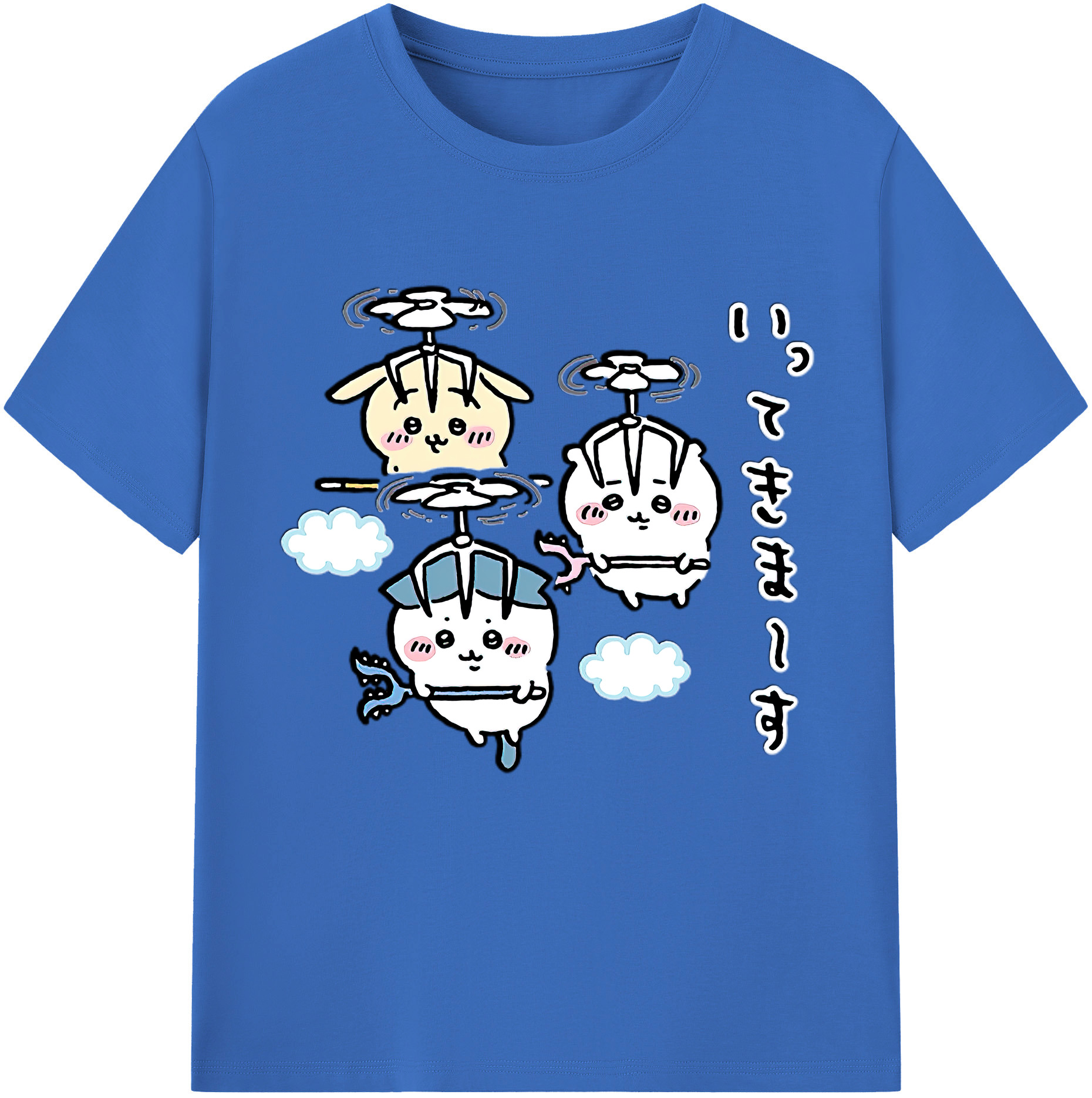 （画像用） ちいかわ ちいかわ Chii-kawa chiikawa 綿100％半袖Tシャツ（フロントプリント）