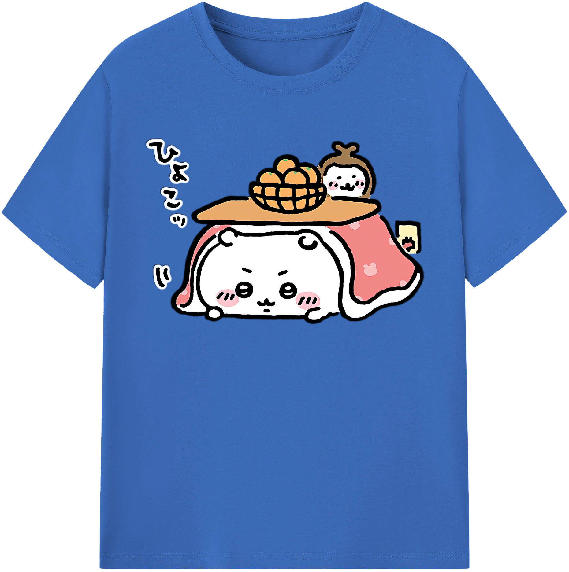 （画像用） ちいかわ ちいかわ Chii-kawa chiikawa 綿100％半袖Tシャツ（フロントプリント）