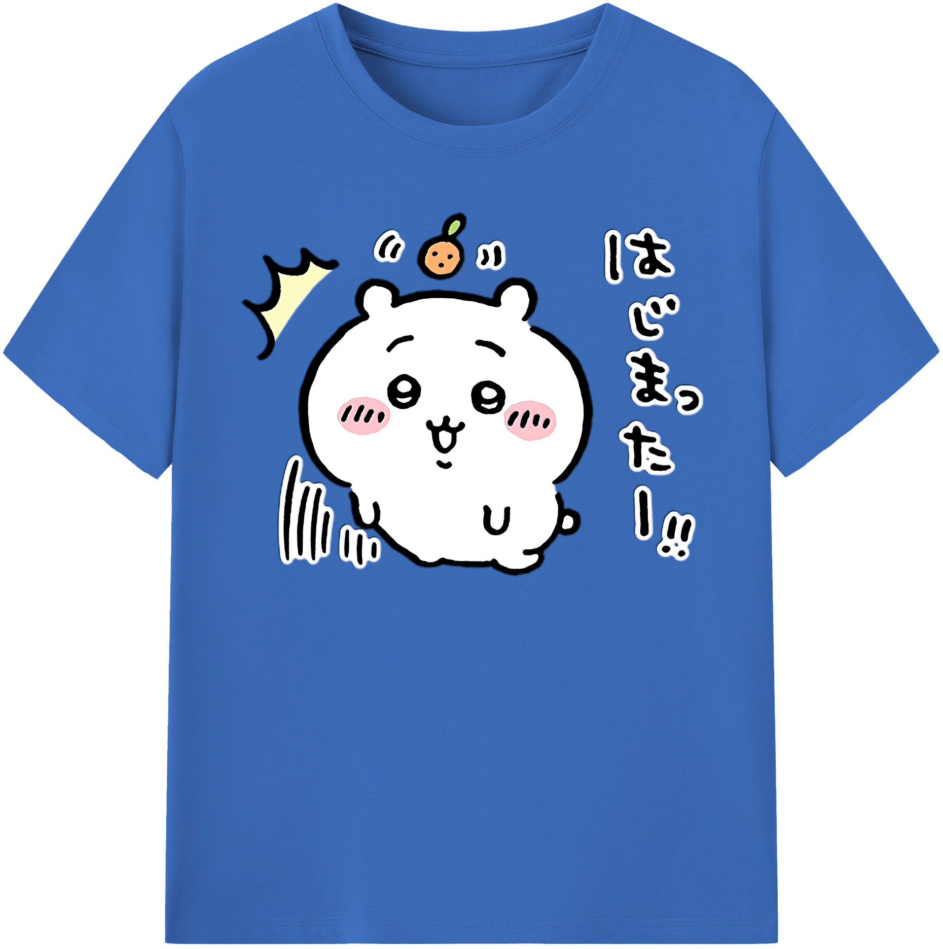 （画像用） ちいかわ ちいかわ Chii-kawa chiikawa 綿100％半袖Tシャツ（フロントプリント）