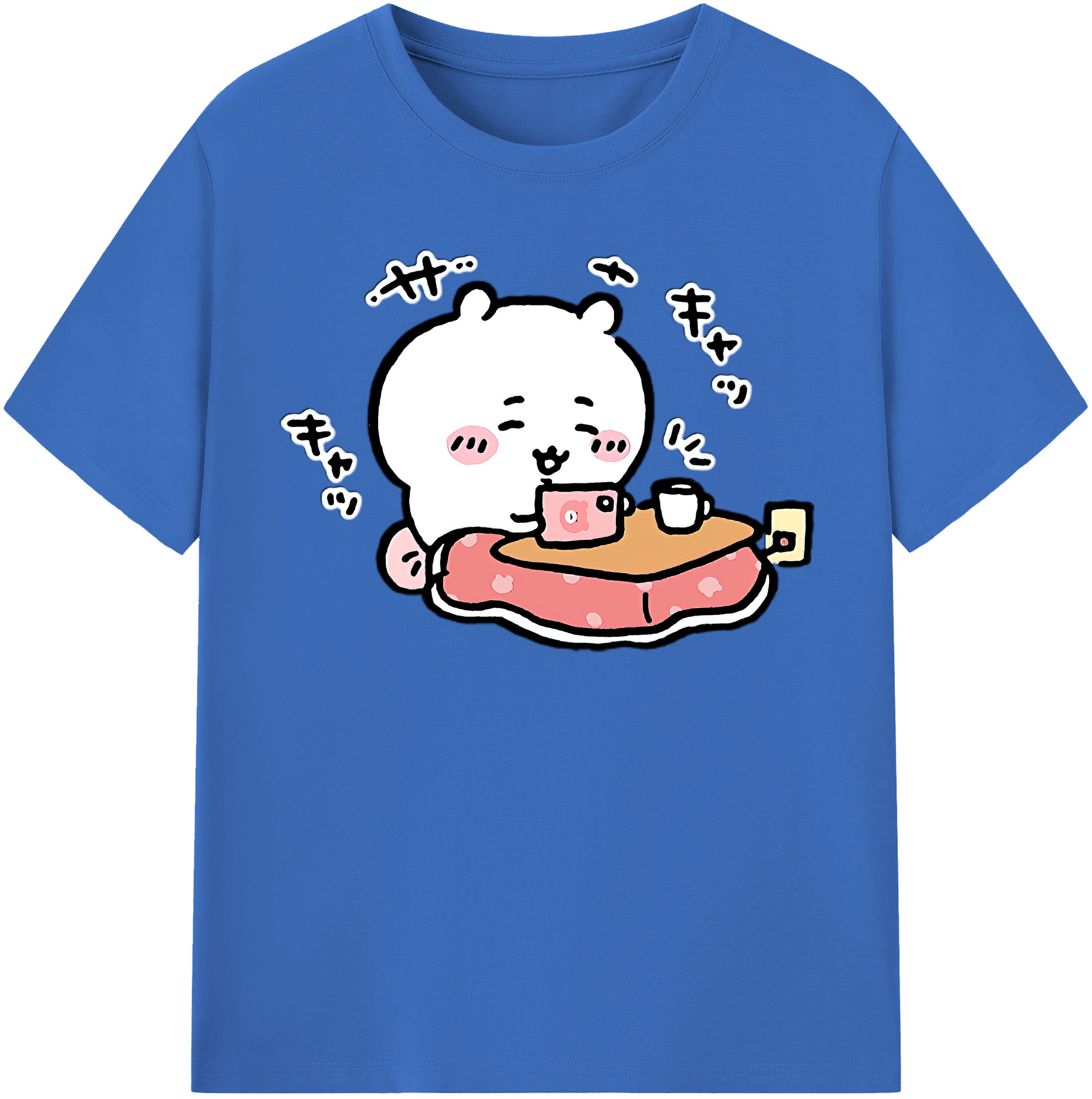 （画像用） ちいかわ ちいかわ Chii-kawa chiikawa 綿100％半袖Tシャツ（フロントプリント）