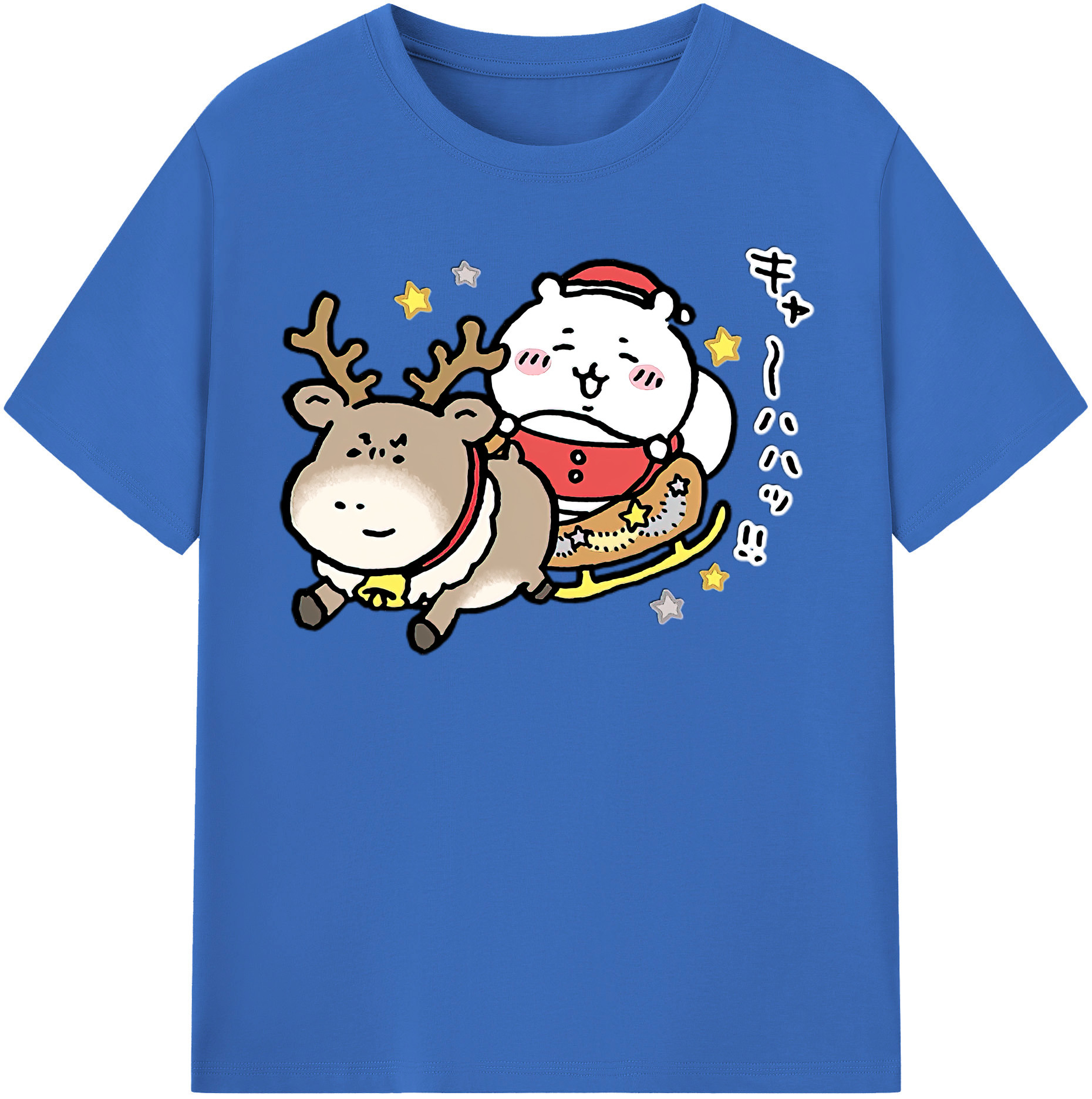 （画像用） ちいかわ ちいかわ Chii-kawa chiikawa 綿100％半袖Tシャツ（フロントプリント）