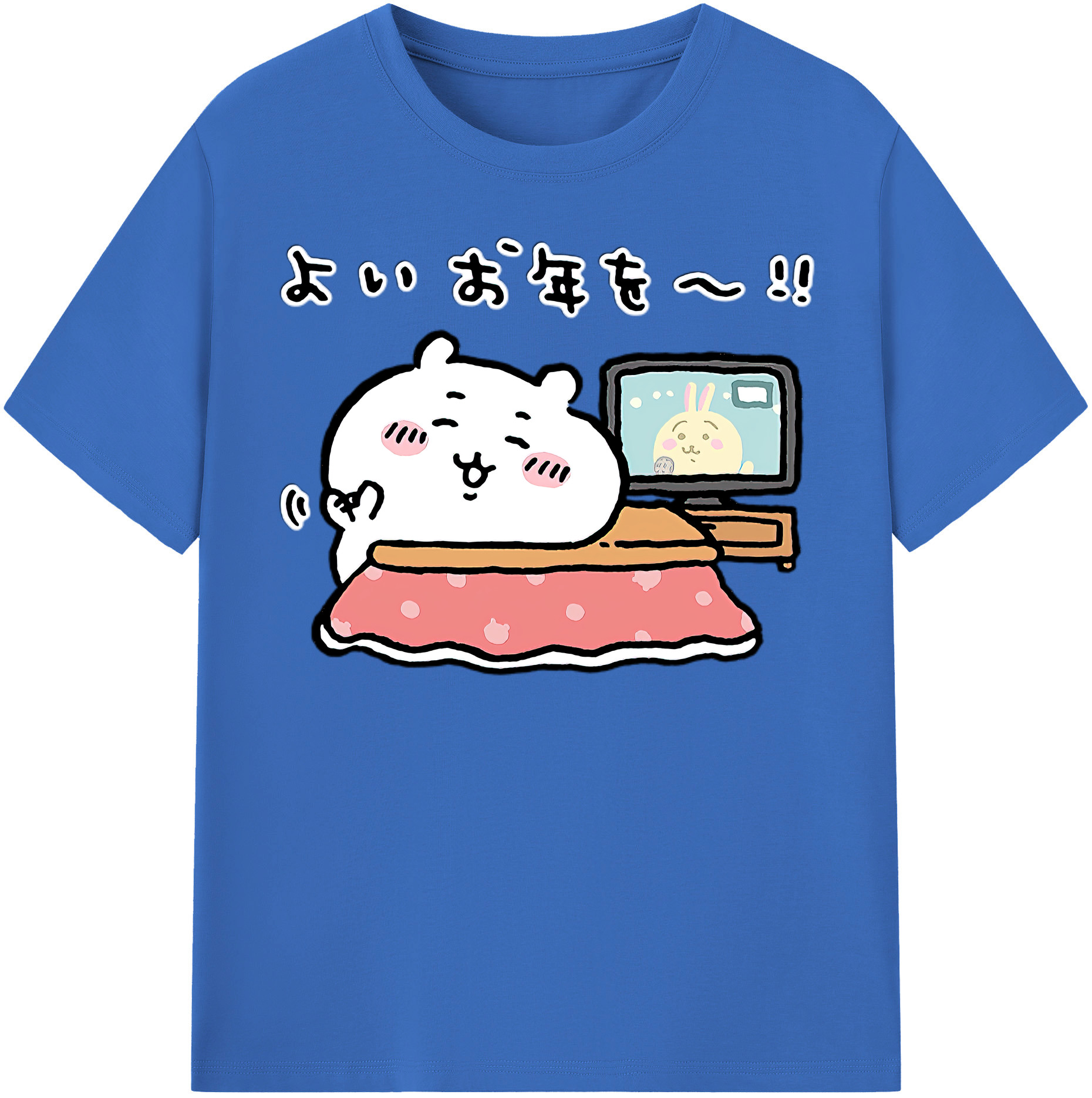 （画像用） ちいかわ ちいかわ Chii-kawa chiikawa 綿100％半袖Tシャツ（フロントプリント）