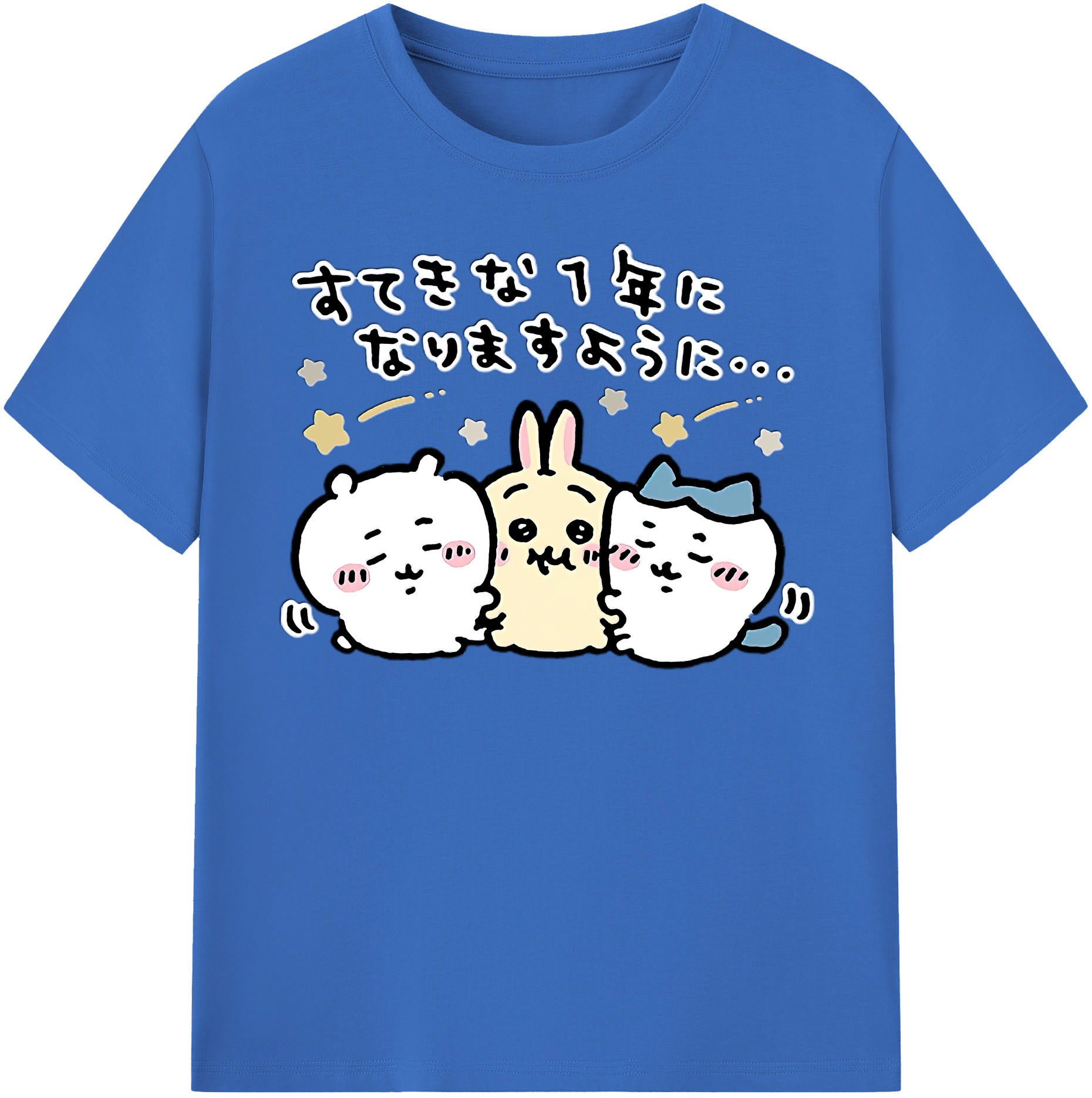 （画像用） ちいかわ ちいかわ Chii-kawa chiikawa 綿100％半袖Tシャツ（フロントプリント）