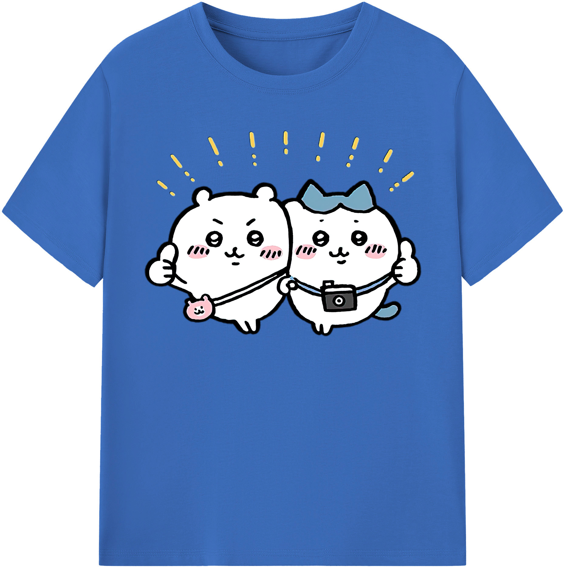 （画像用） ちいかわ ちいかわ Chii-kawa chiikawa 綿100％半袖Tシャツ（フロントプリント）