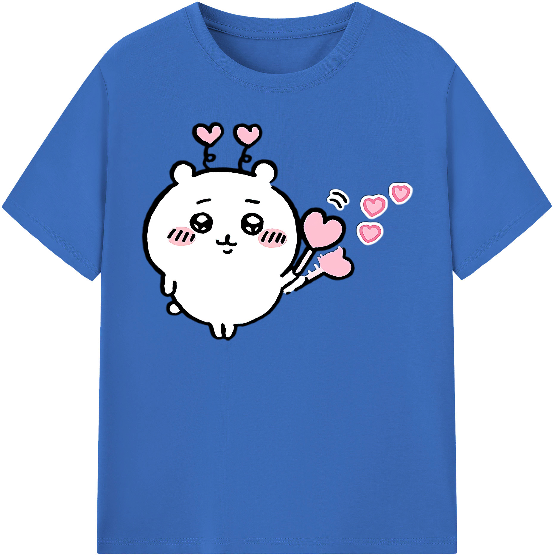 （画像用） ちいかわ ちいかわ Chii-kawa chiikawa 綿100％半袖Tシャツ（フロントプリント）