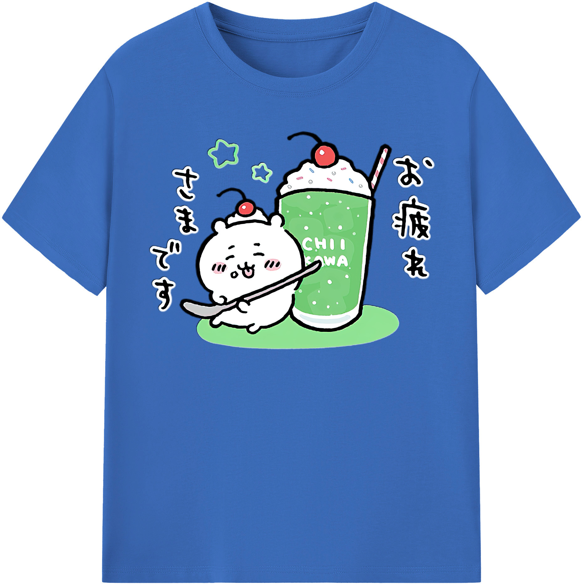 （画像用） ちいかわ ちいかわ Chii-kawa chiikawa 綿100％半袖Tシャツ（フロントプリント）