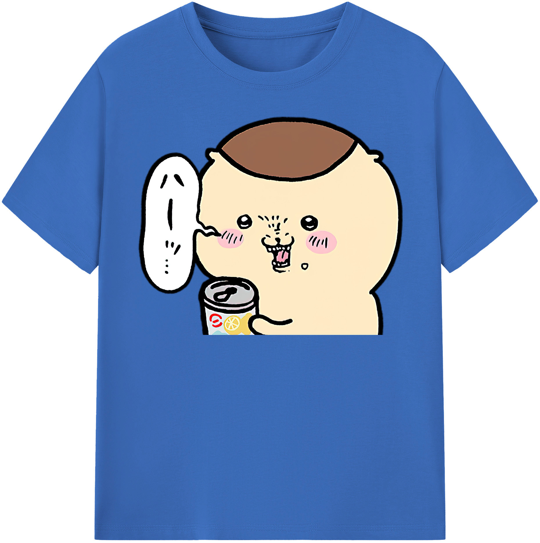 （画像用） ちいかわ くりまんじゅう Chii-kawa kuri manjū 綿100％半袖Tシャツ（フロントプリント）