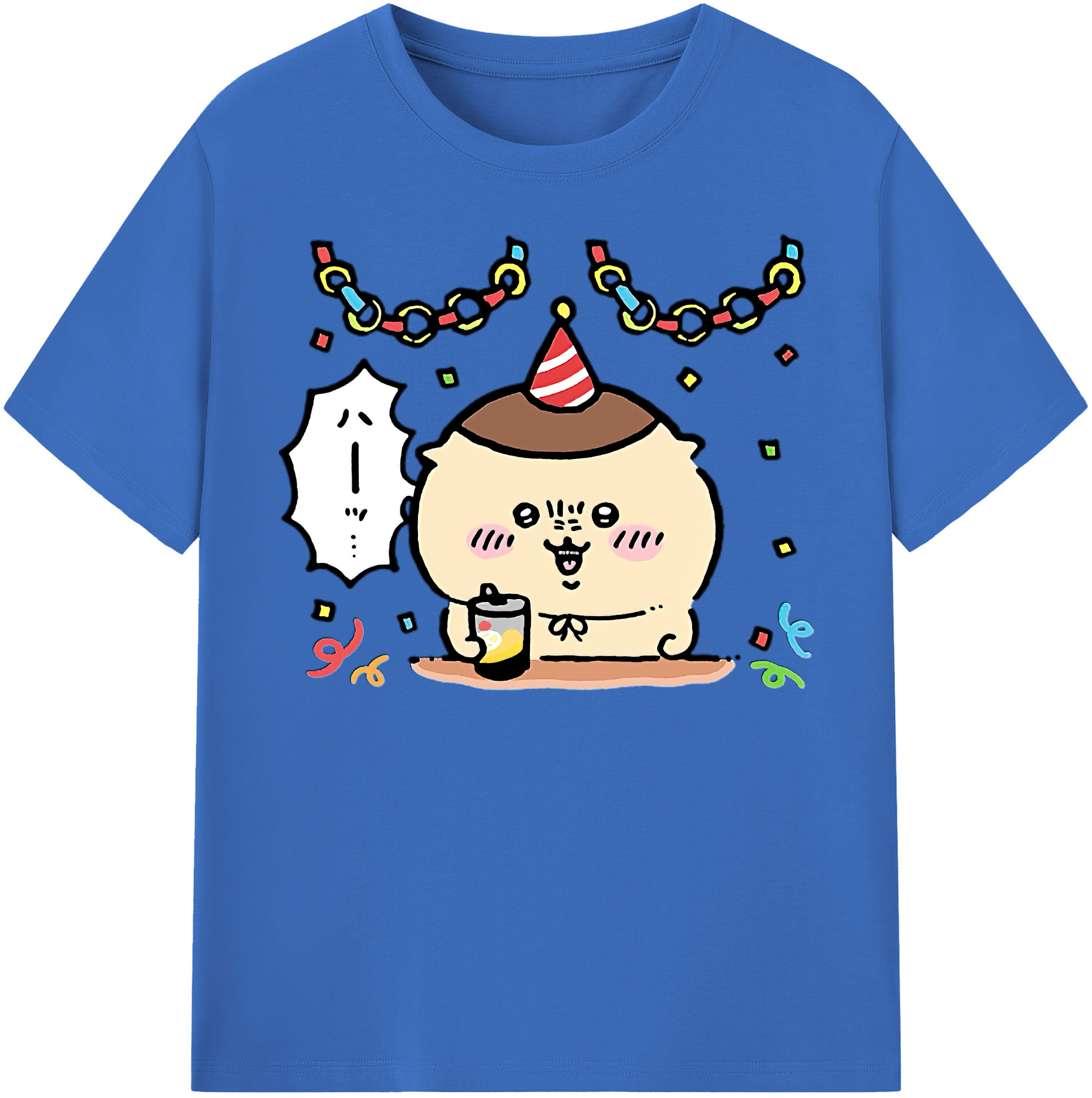 （画像用） ちいかわ くりまんじゅう Chii-kawa kuri manjū 綿100％半袖Tシャツ（フロントプリント）