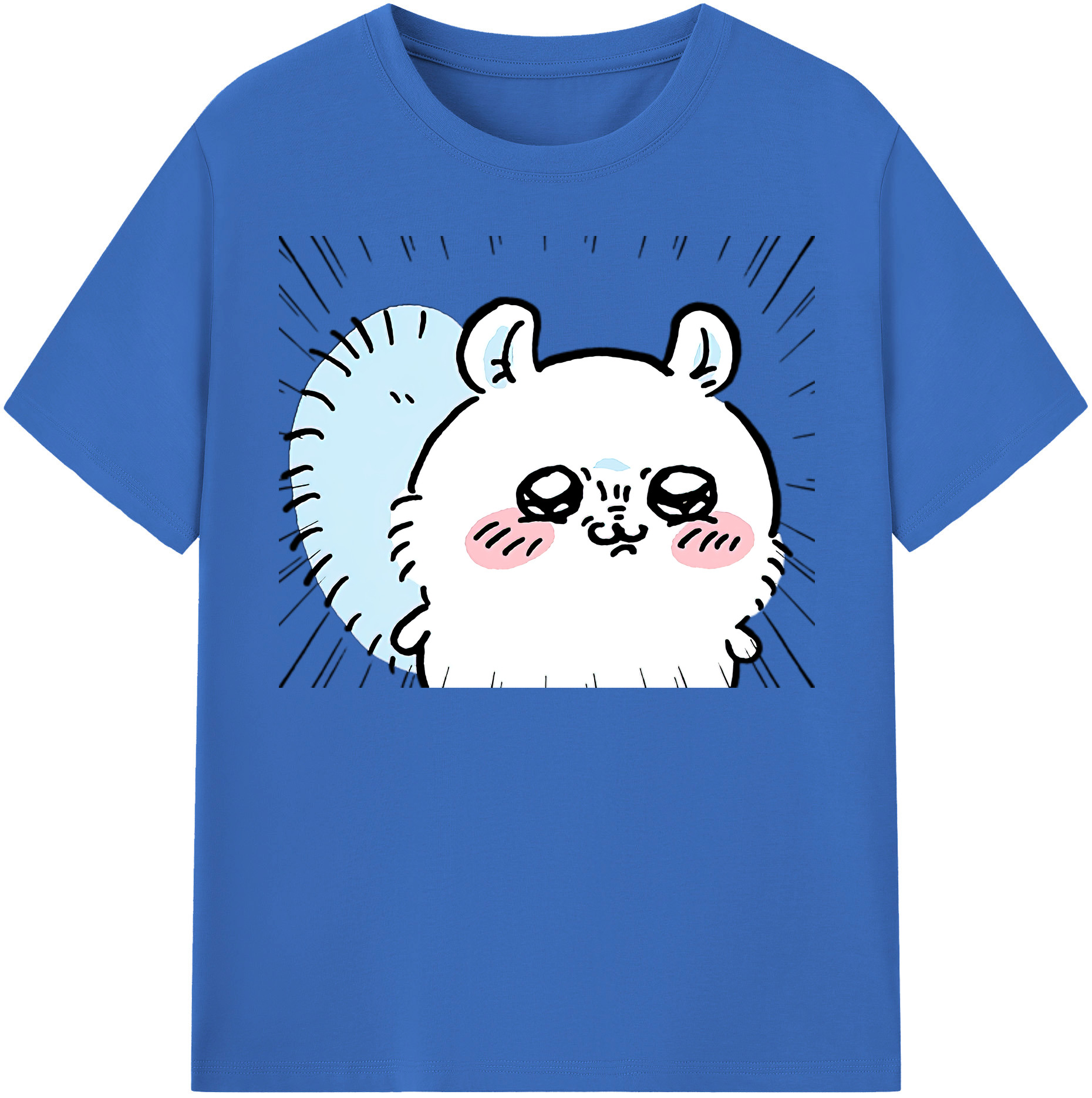 （画像用） ちいかわ モモンガ Chii-kawa Momonga 綿100％半袖Tシャツ（フロントプリント）