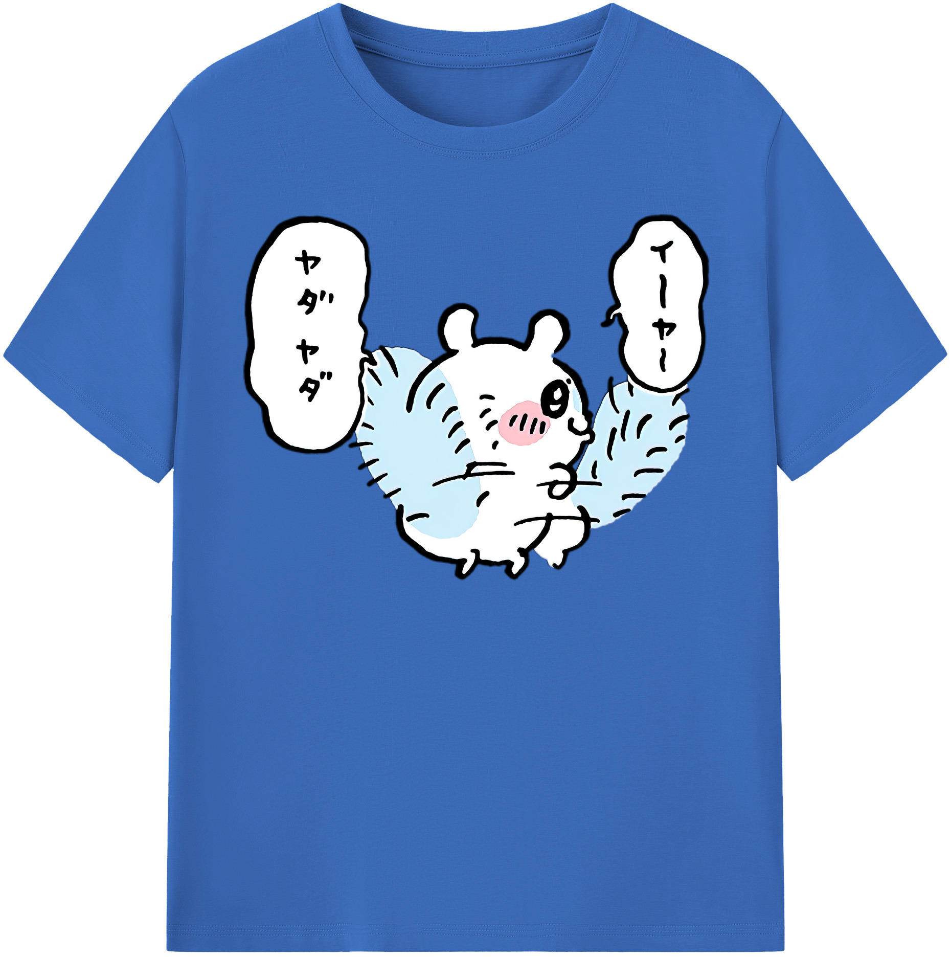 （画像用） ちいかわ モモンガ Chii-kawa Momonga 綿100％半袖Tシャツ（フロントプリント）