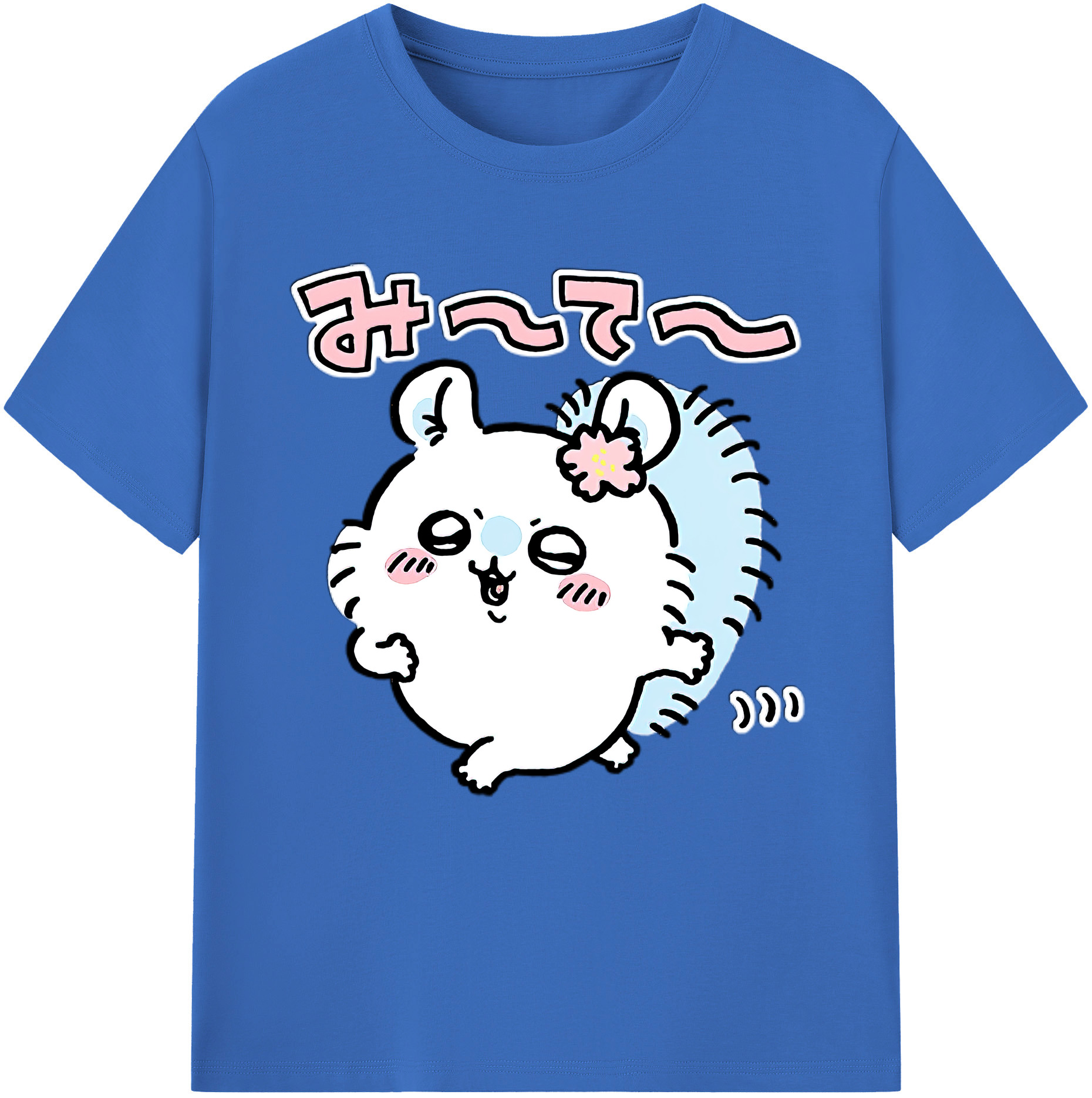 （画像用） ちいかわ モモンガ Chii-kawa Momonga 綿100％半袖Tシャツ（フロントプリント）