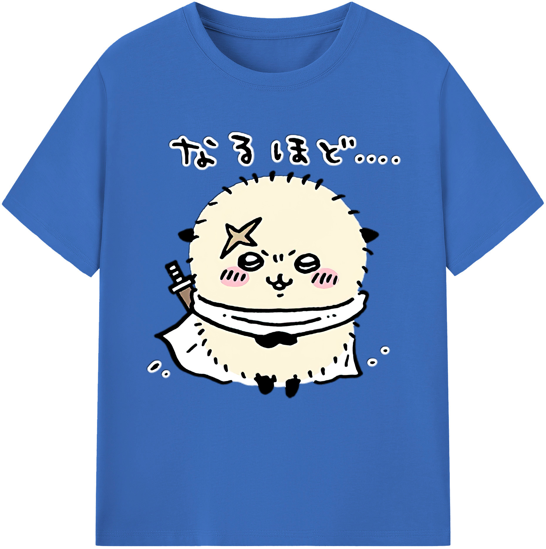 （画像用） ちいかわ ラッコ Chii-kawa Sea otter 綿100％半袖Tシャツ（フロントプリント）