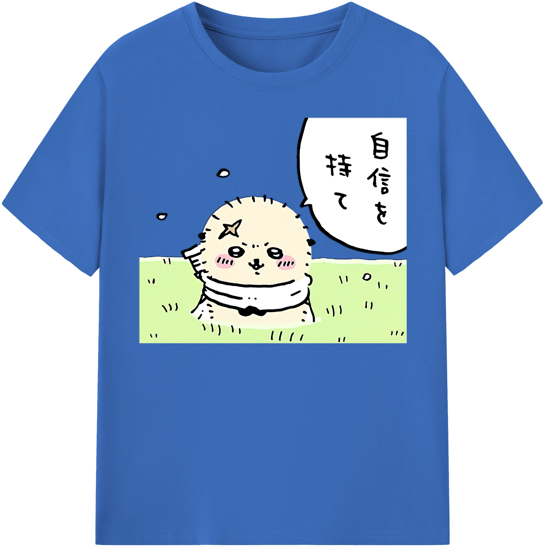 （画像用） ちいかわ ラッコ Chii-kawa Sea otter 綿100％半袖Tシャツ（フロントプリント）