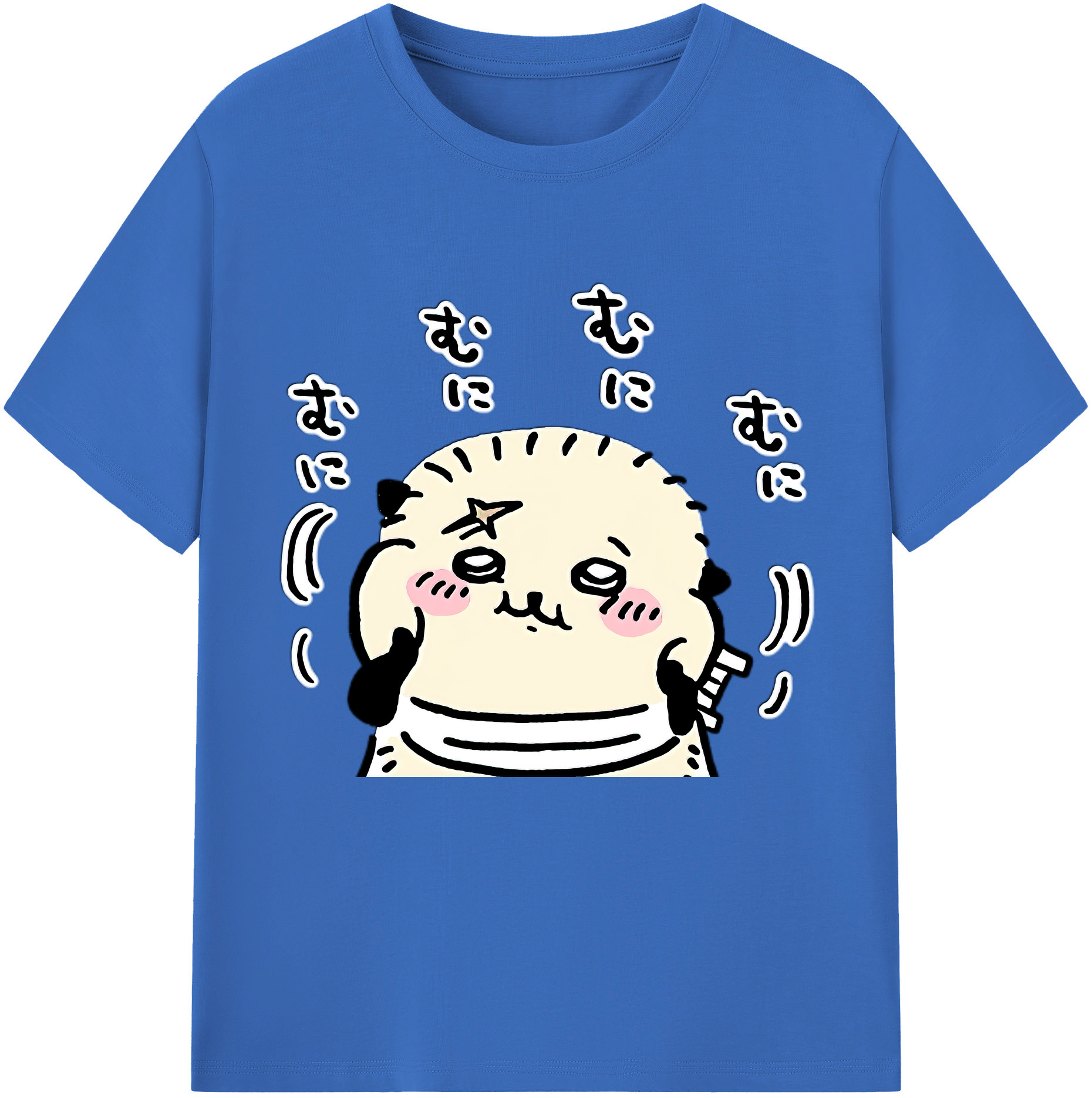 （画像用） ちいかわ ラッコ Chii-kawa Sea otter 綿100％半袖Tシャツ（フロントプリント）