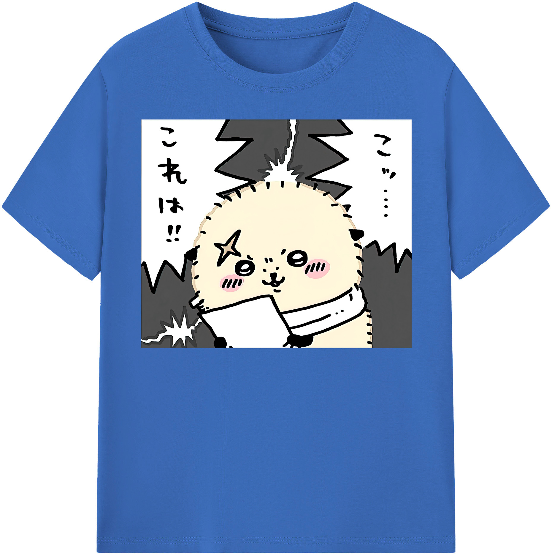 （画像用） ちいかわ ラッコ Chii-kawa Sea otter 綿100％半袖Tシャツ（フロントプリント）