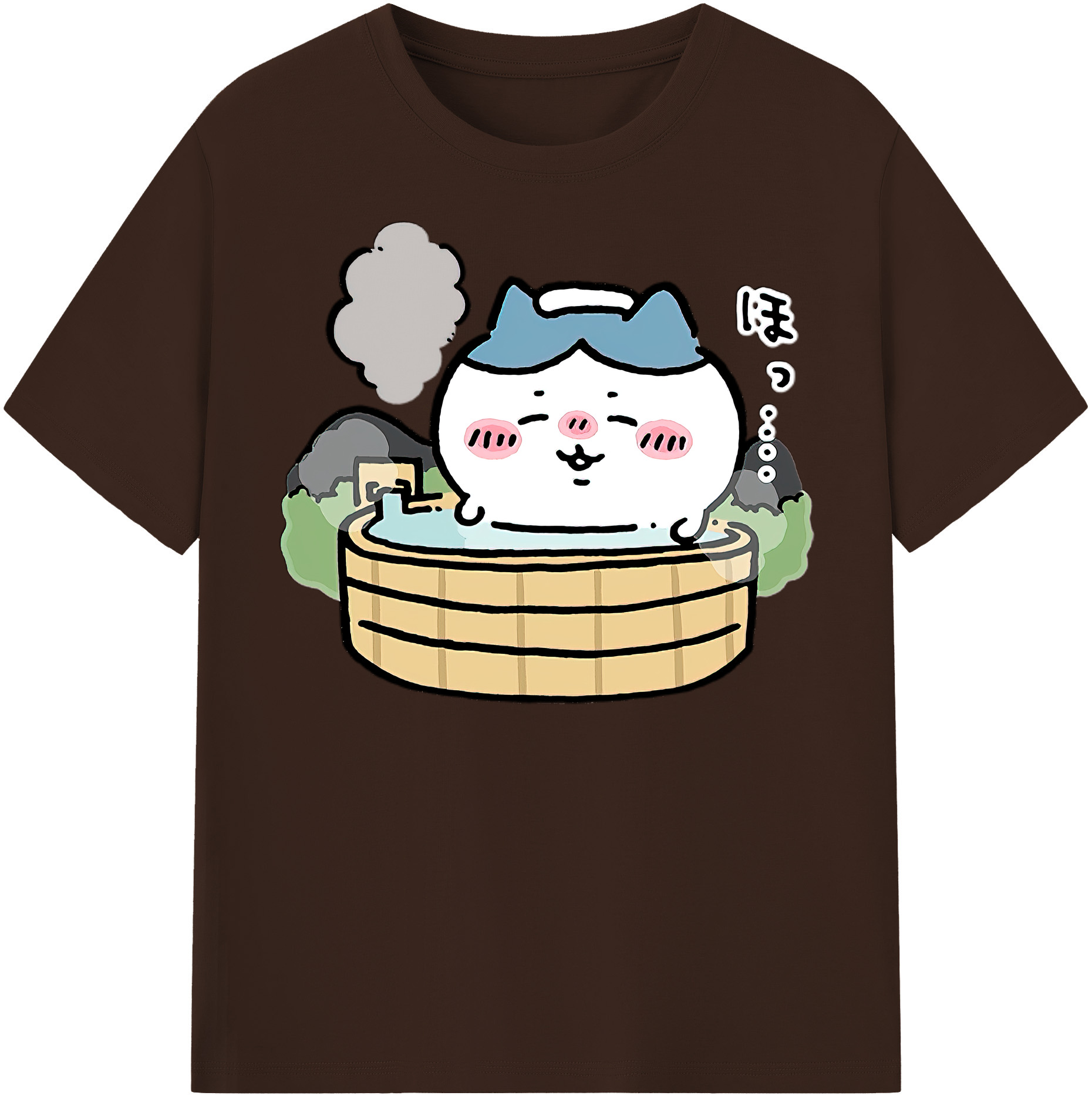 （画像用） ちいかわ ハチワレ Chii-kawa hachiware 綿100％半袖Tシャツ（フロントプリント）
