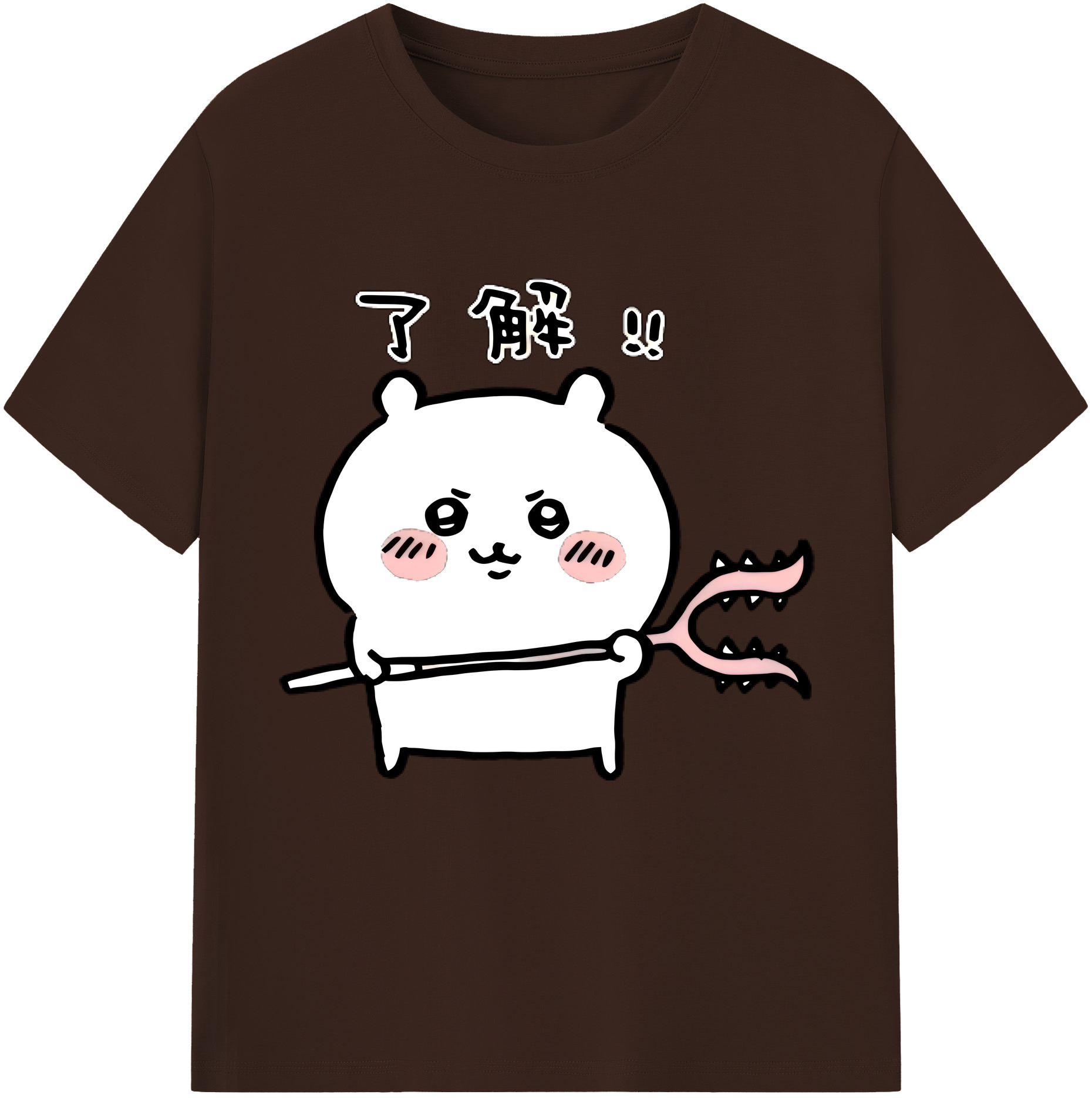（画像用） ちいかわ ちいかわ Chii-kawa chiikawa 綿100％半袖Tシャツ（フロントプリント）