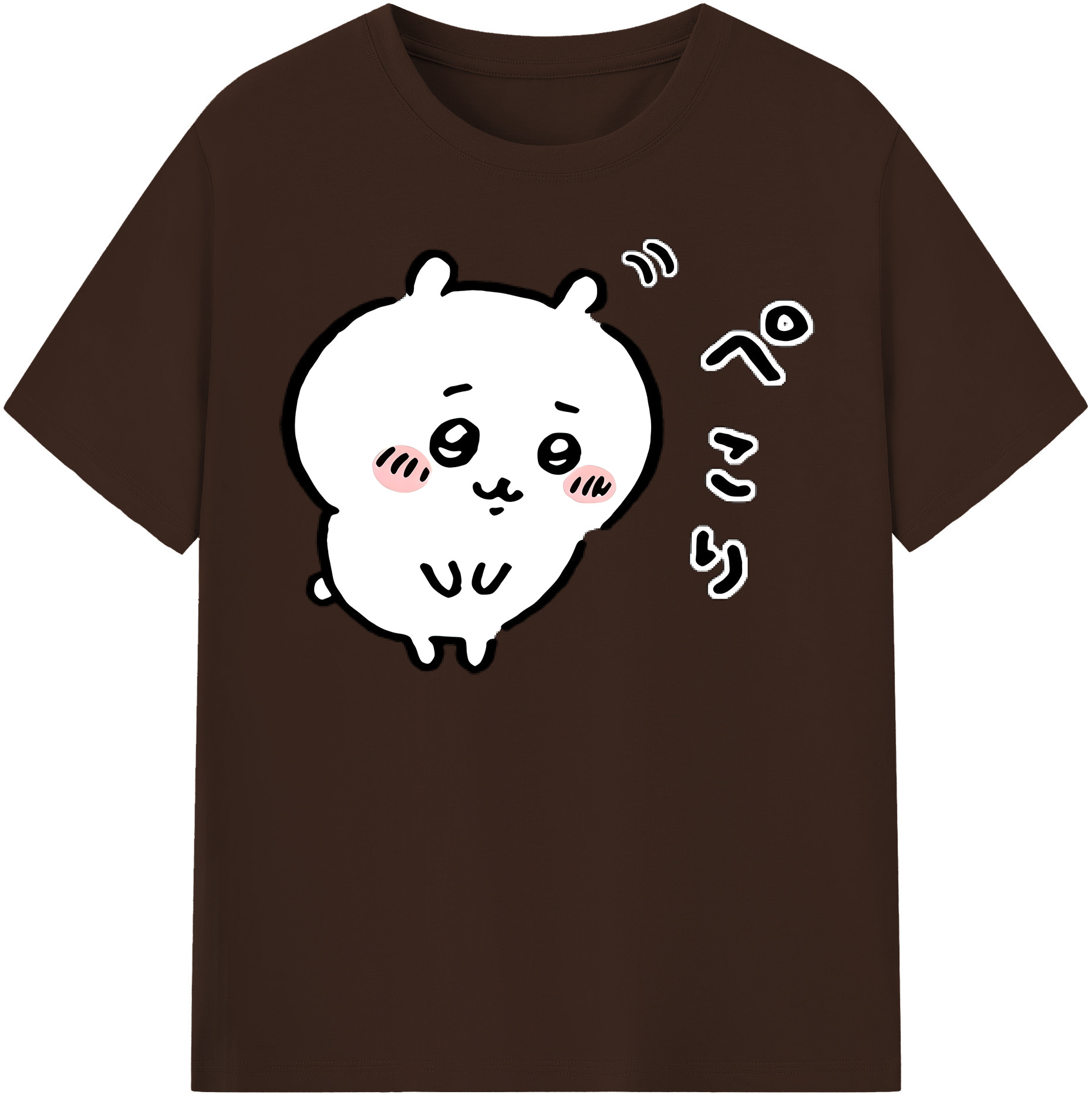 （画像用） ちいかわ ちいかわ Chii-kawa chiikawa 綿100％半袖Tシャツ（フロントプリント）