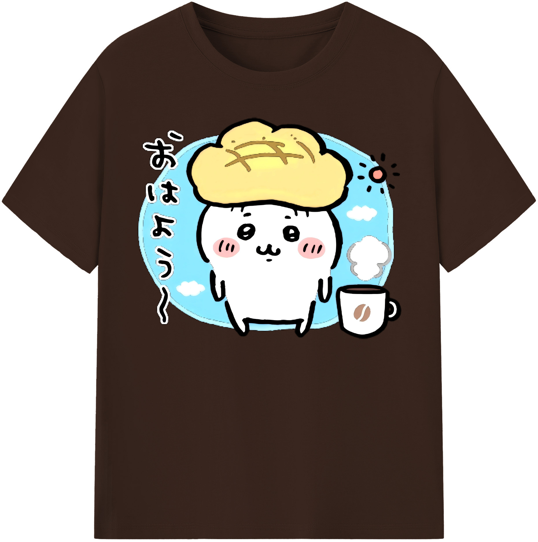 （画像用） ちいかわ ちいかわ Chii-kawa chiikawa 綿100％半袖Tシャツ（フロントプリント）