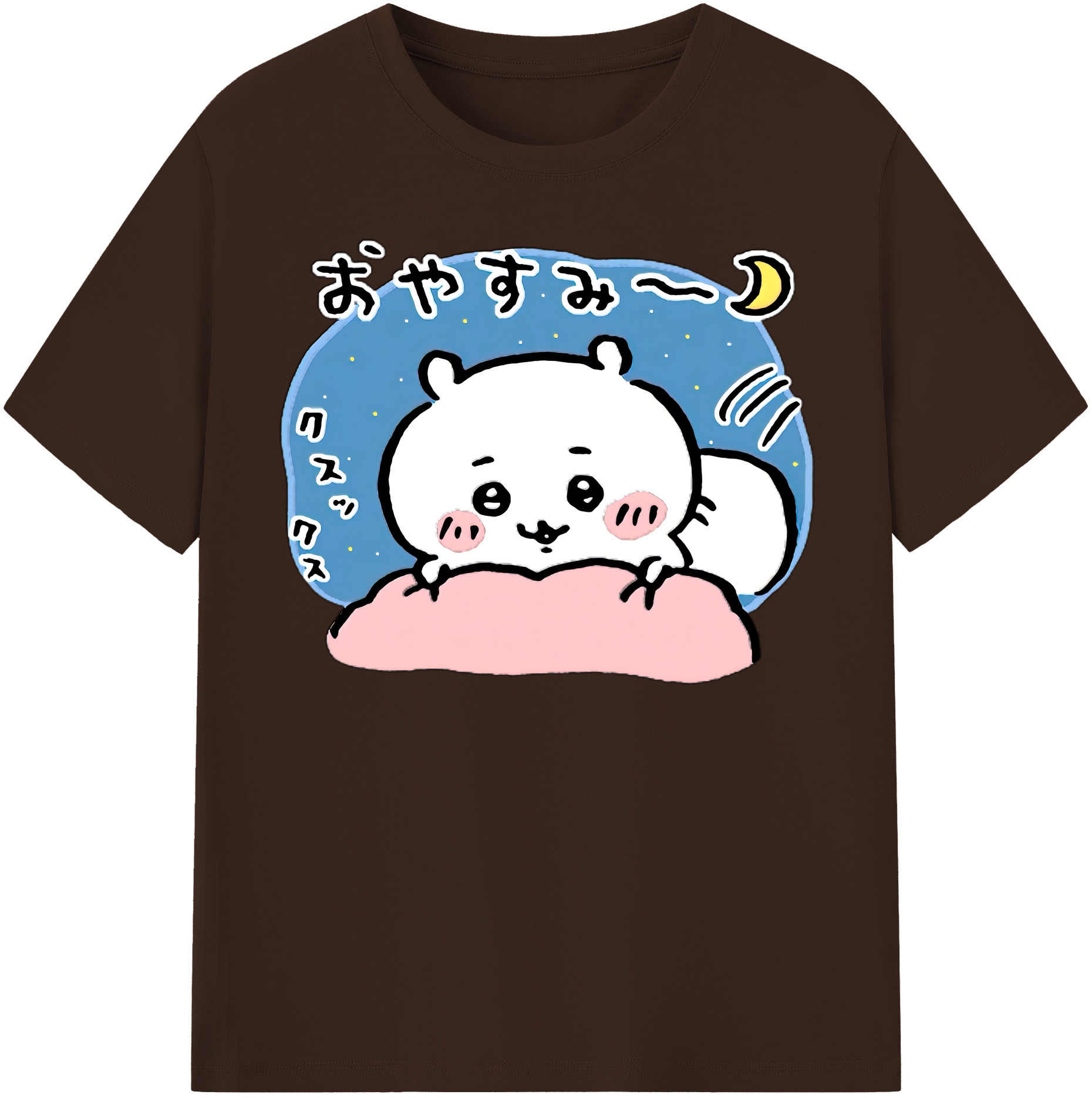 （画像用） ちいかわ ちいかわ Chii-kawa chiikawa 綿100％半袖Tシャツ（フロントプリント）