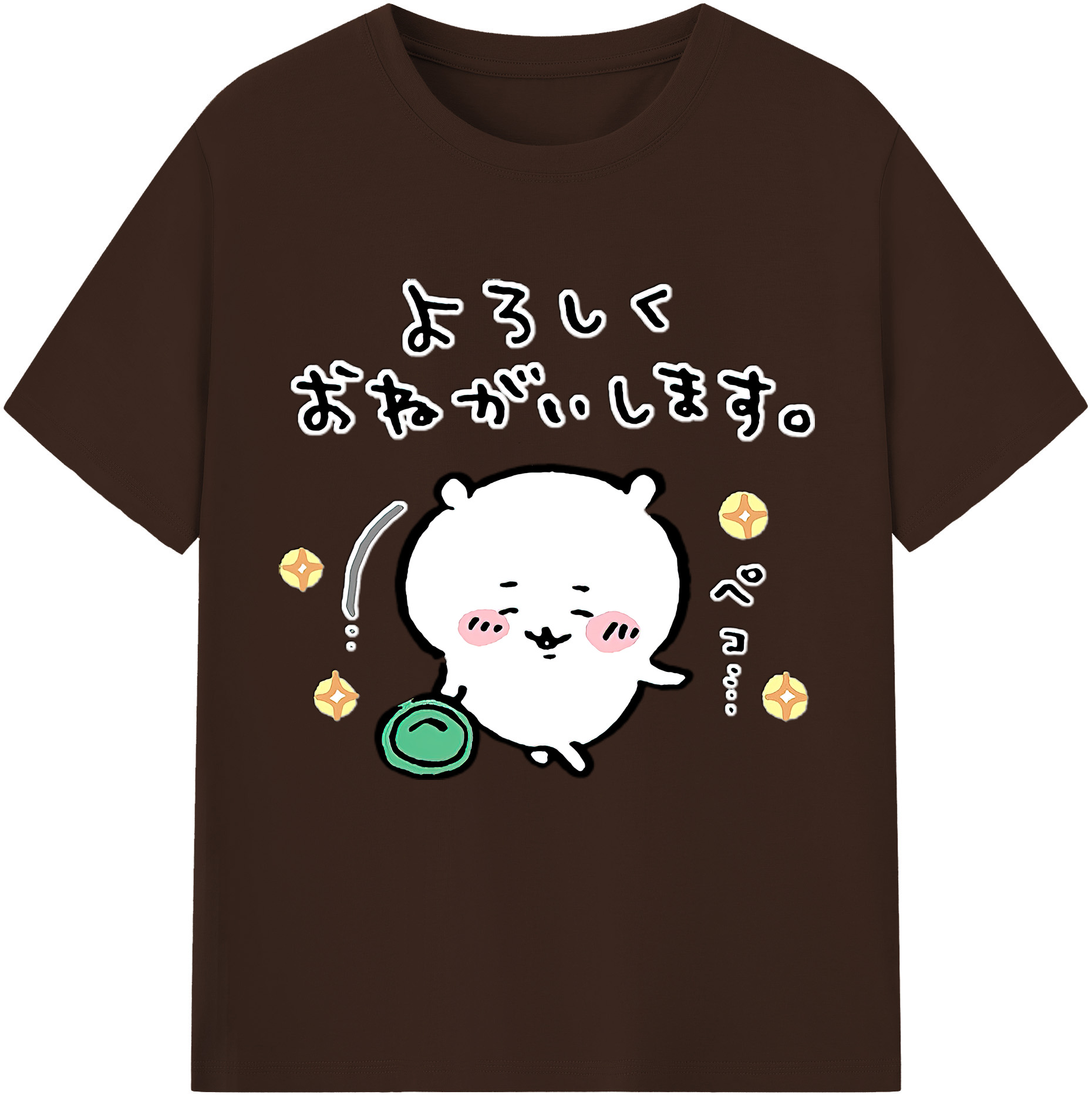（画像用） ちいかわ ちいかわ Chii-kawa chiikawa 綿100％半袖Tシャツ（フロントプリント）