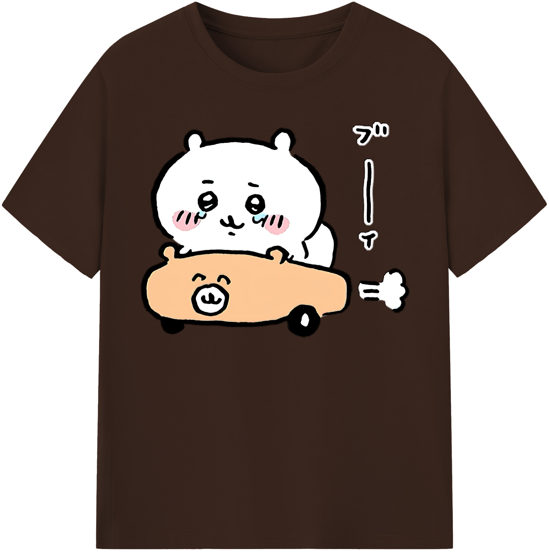 （画像用） ちいかわ ちいかわ Chii-kawa chiikawa 綿100％半袖Tシャツ（フロントプリント）