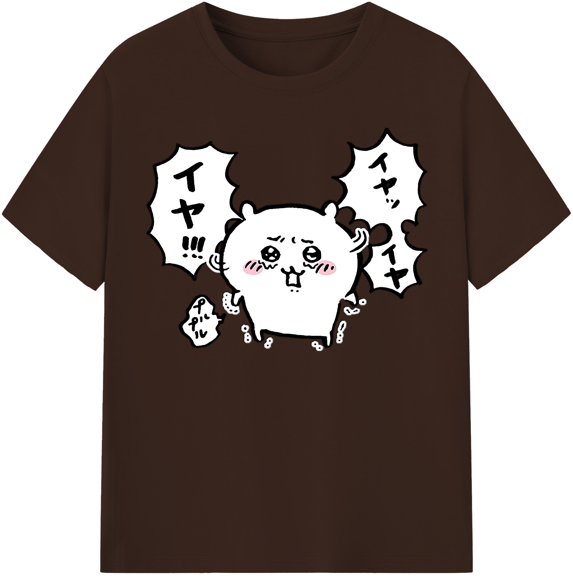 （画像用） ちいかわ ちいかわ Chii-kawa chiikawa 綿100％半袖Tシャツ（フロントプリント）