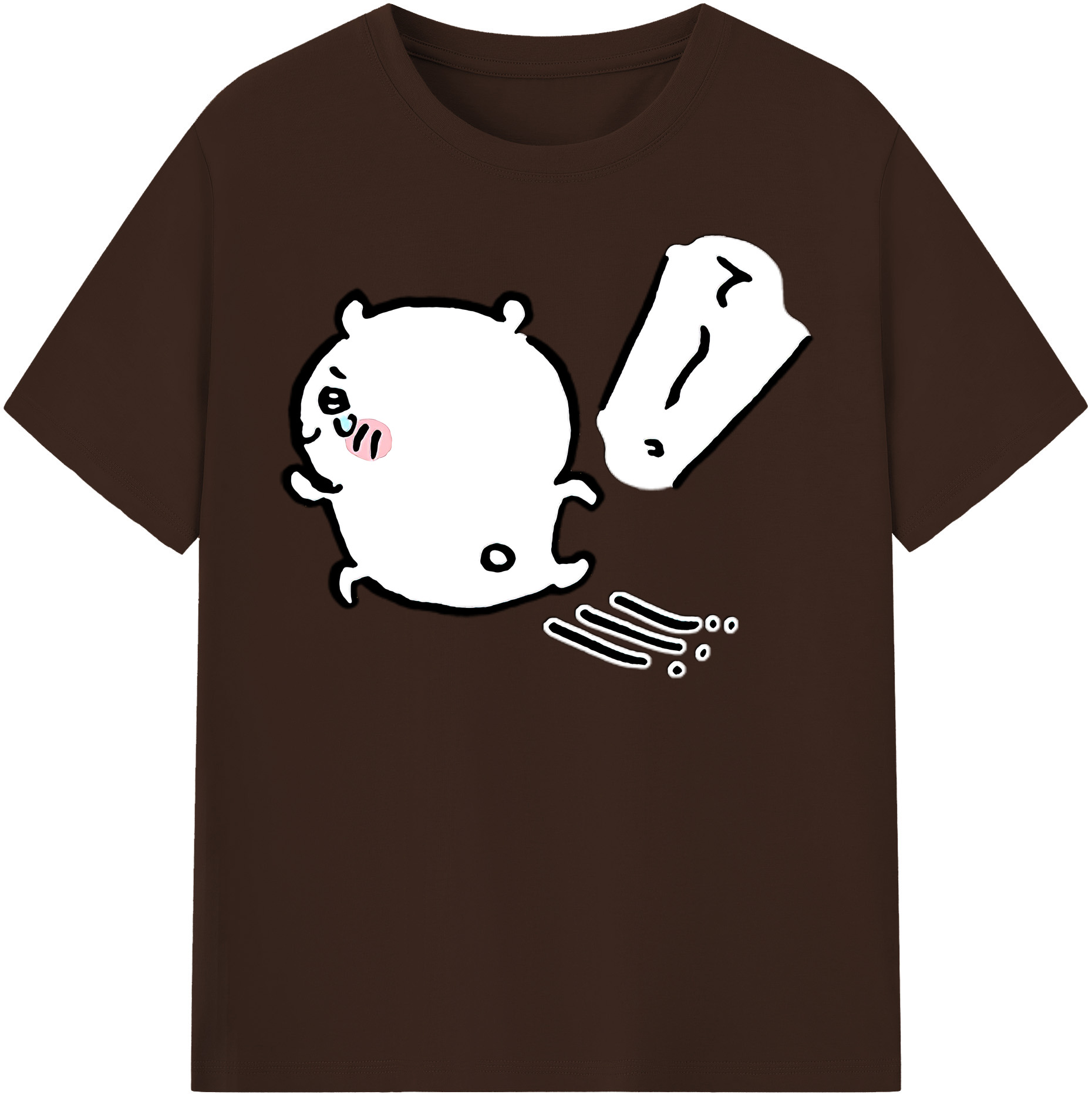 （画像用） ちいかわ ちいかわ Chii-kawa chiikawa 綿100％半袖Tシャツ（フロントプリント）