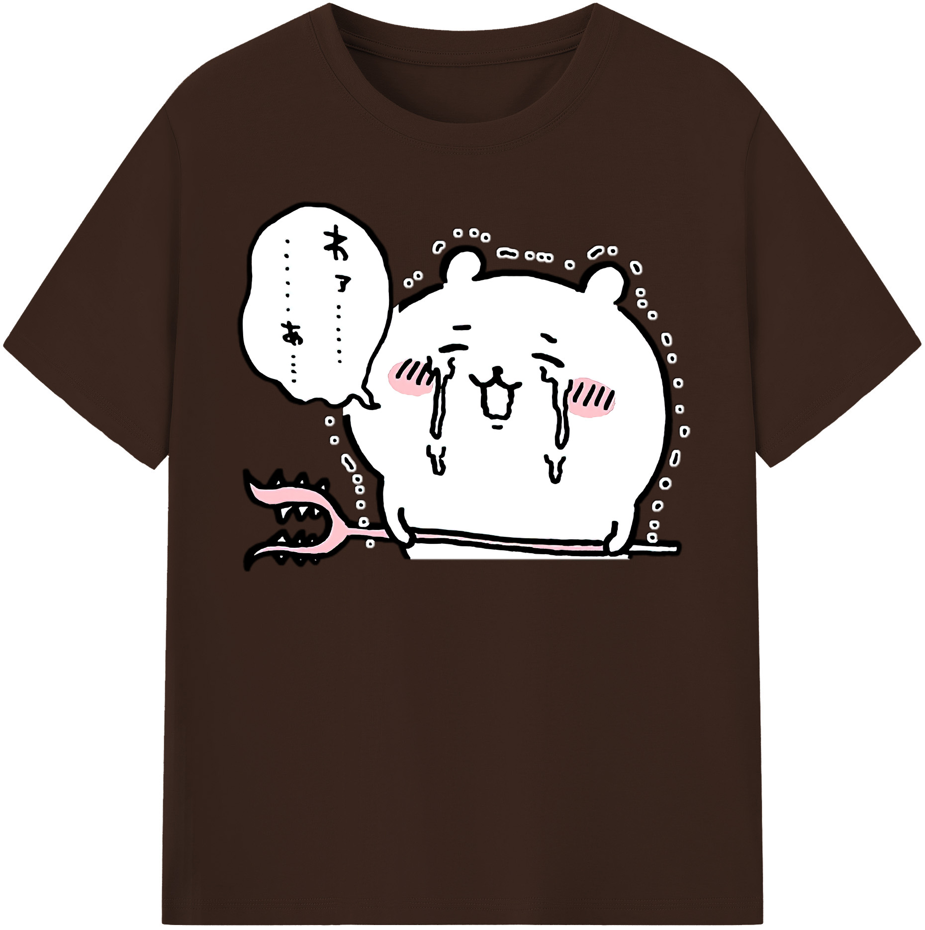 （画像用） ちいかわ ちいかわ Chii-kawa chiikawa 綿100％半袖Tシャツ（フロントプリント）