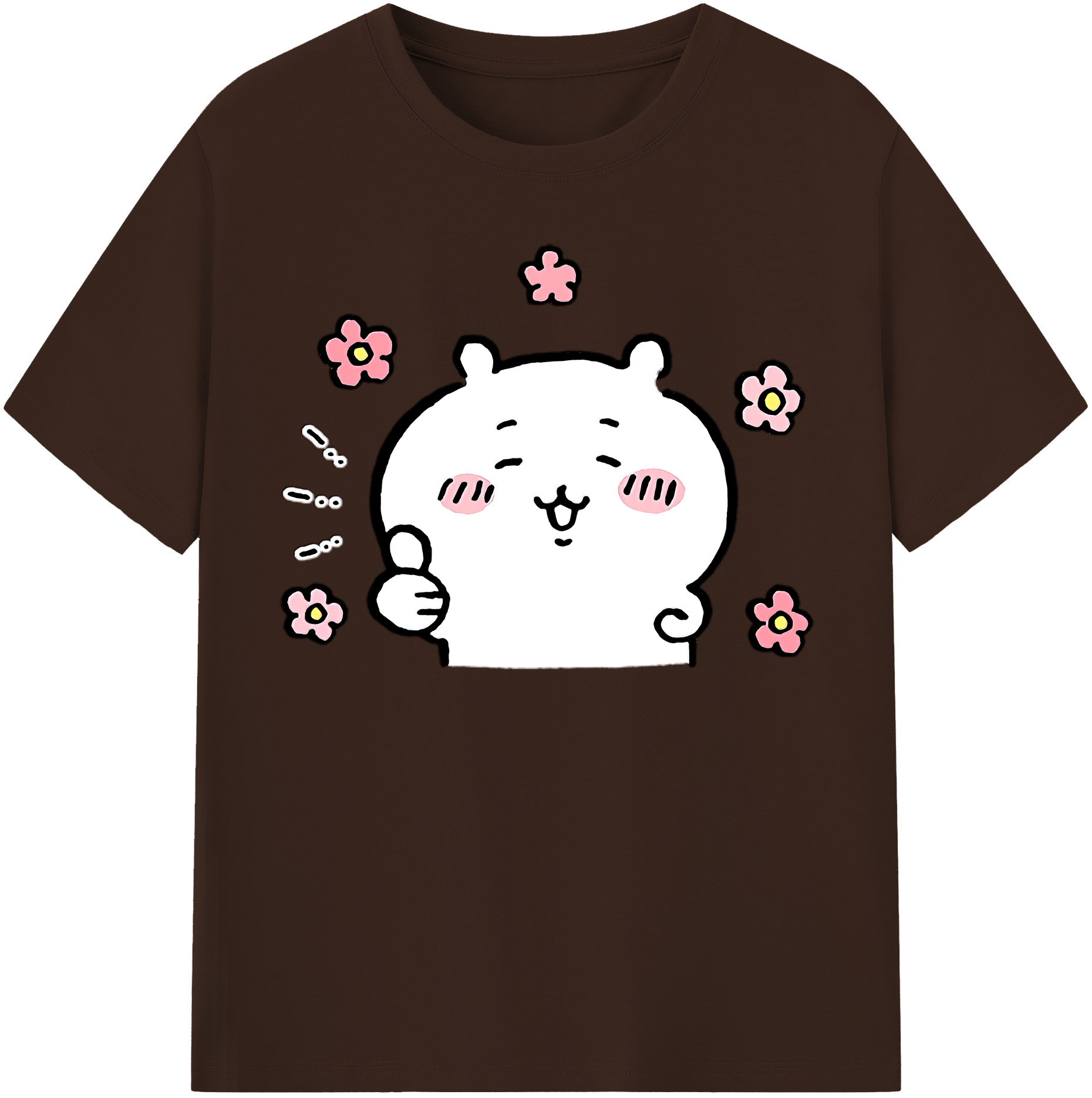 （画像用） ちいかわ ちいかわ Chii-kawa chiikawa 綿100％半袖Tシャツ（フロントプリント）