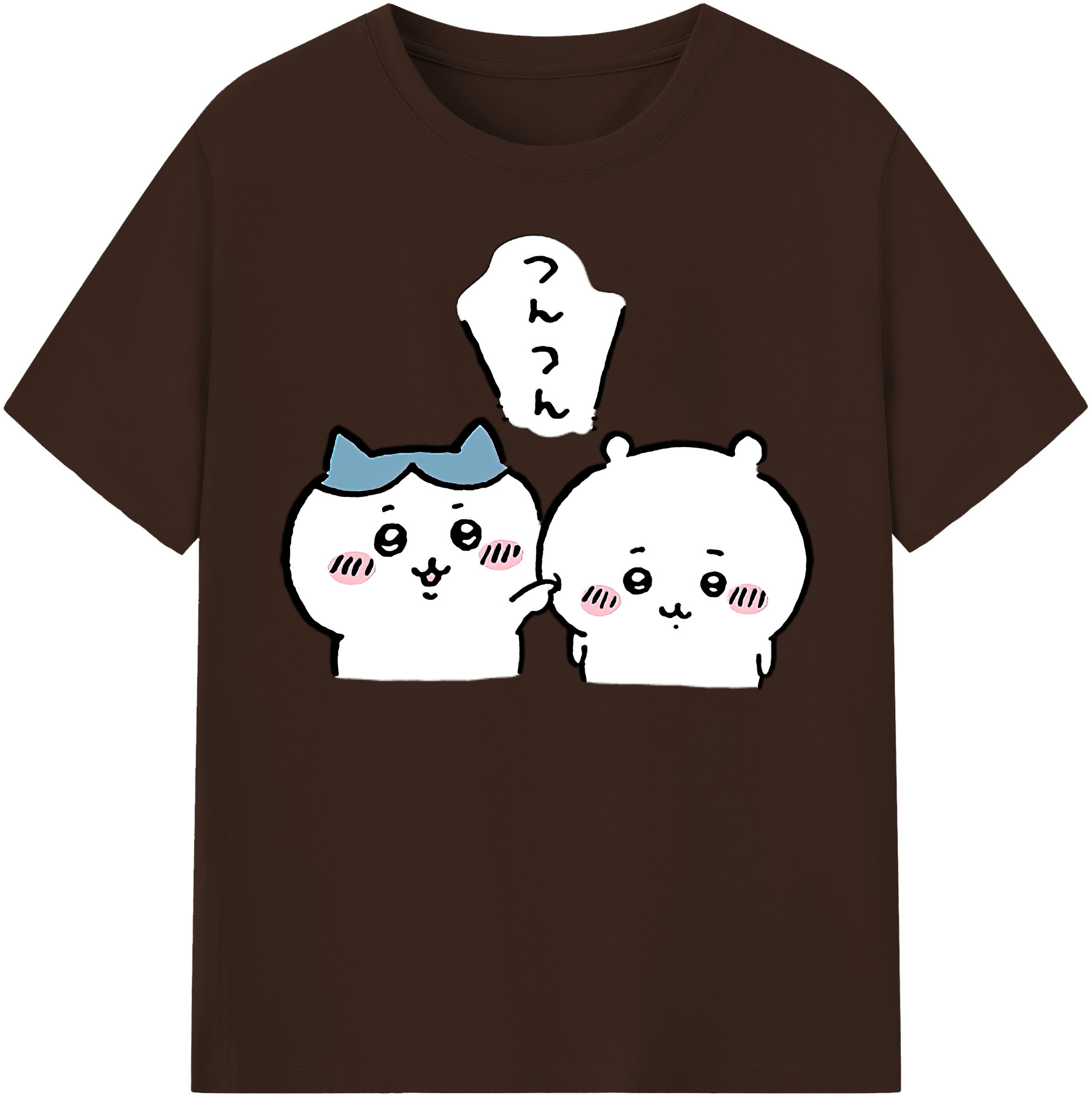 （画像用） ちいかわ ちいかわ Chii-kawa chiikawa 綿100％半袖Tシャツ（フロントプリント）
