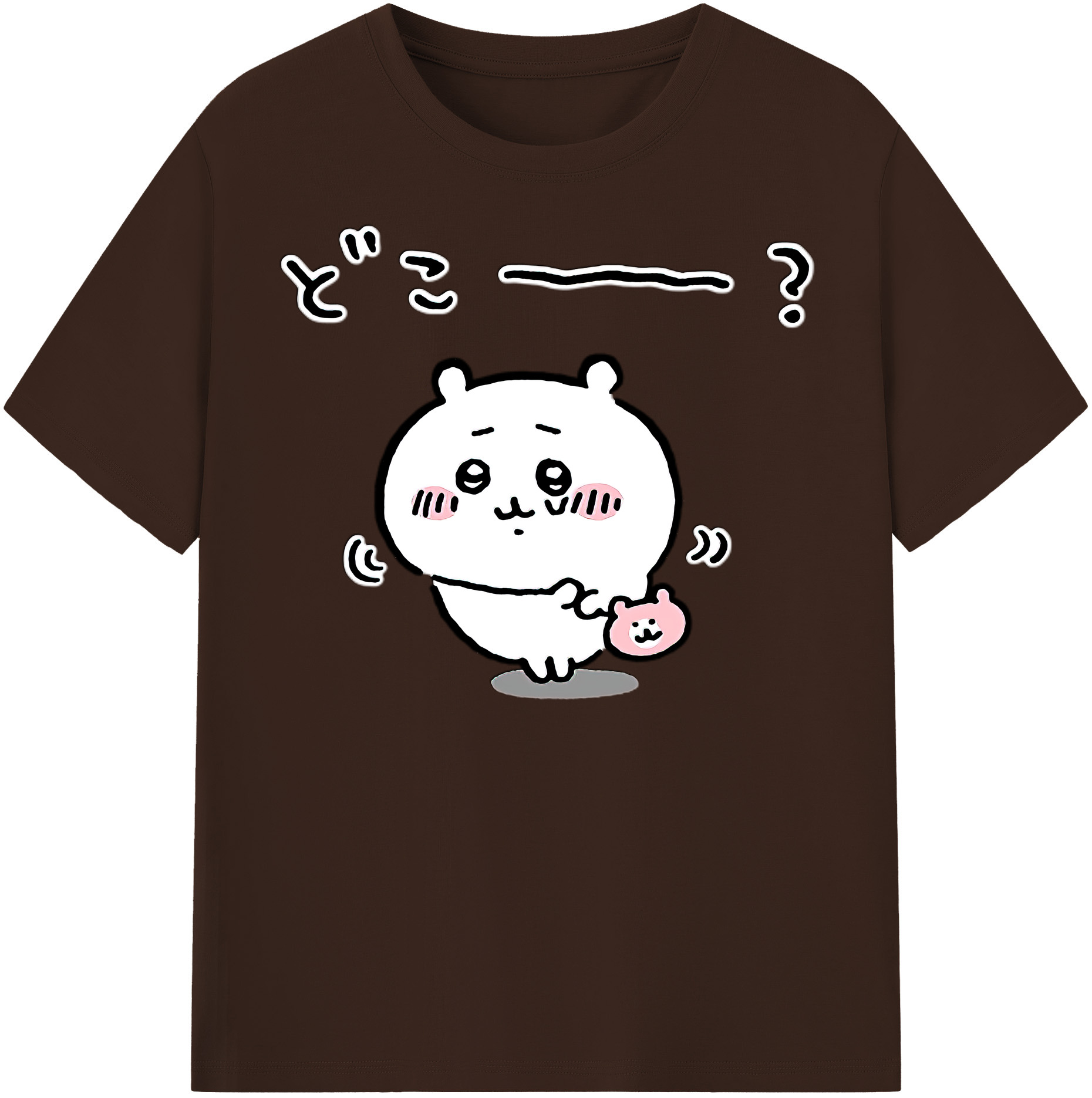 （画像用） ちいかわ ちいかわ Chii-kawa chiikawa 綿100％半袖Tシャツ（フロントプリント）