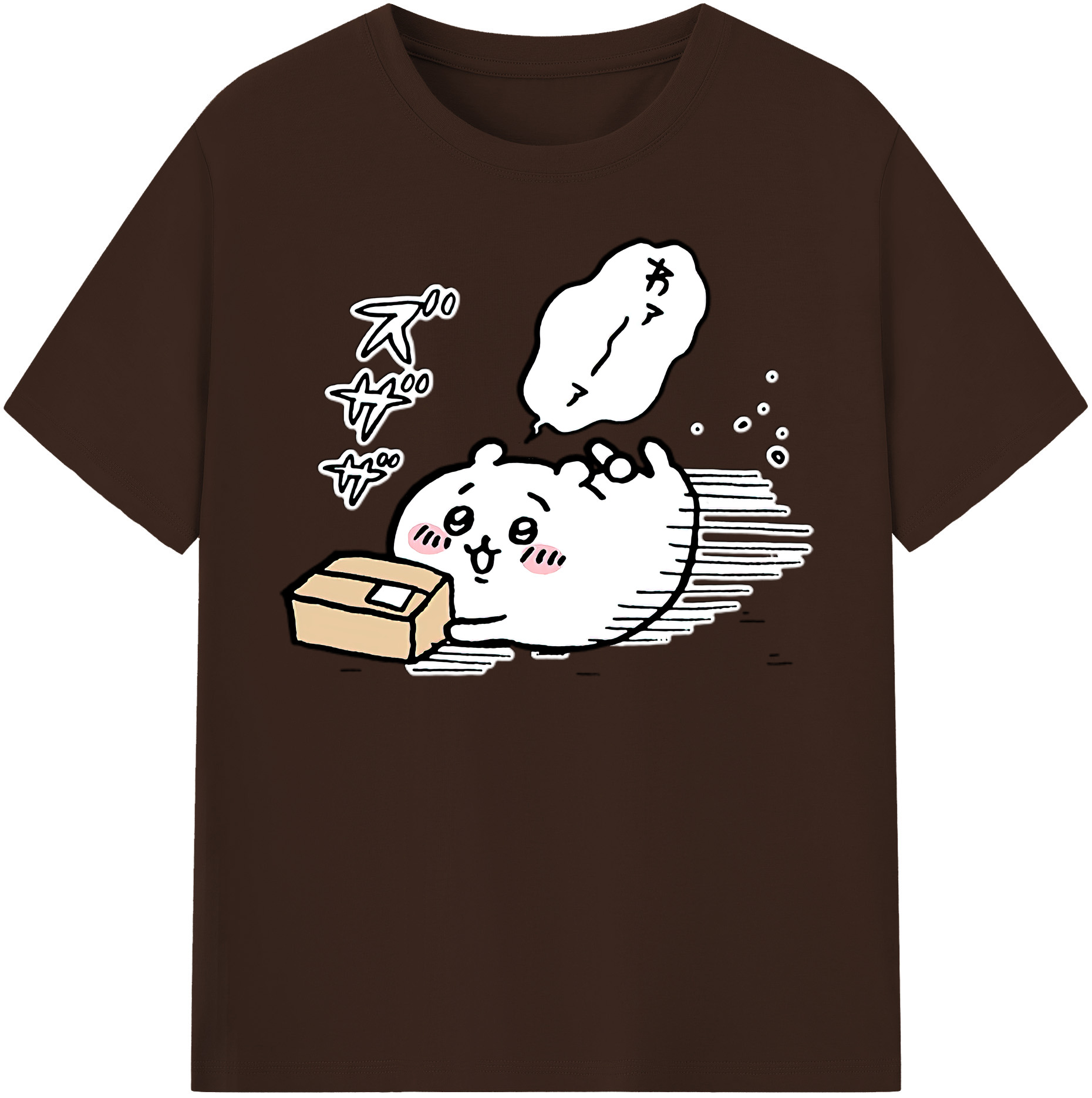 （画像用） ちいかわ ちいかわ Chii-kawa chiikawa 綿100％半袖Tシャツ（フロントプリント）
