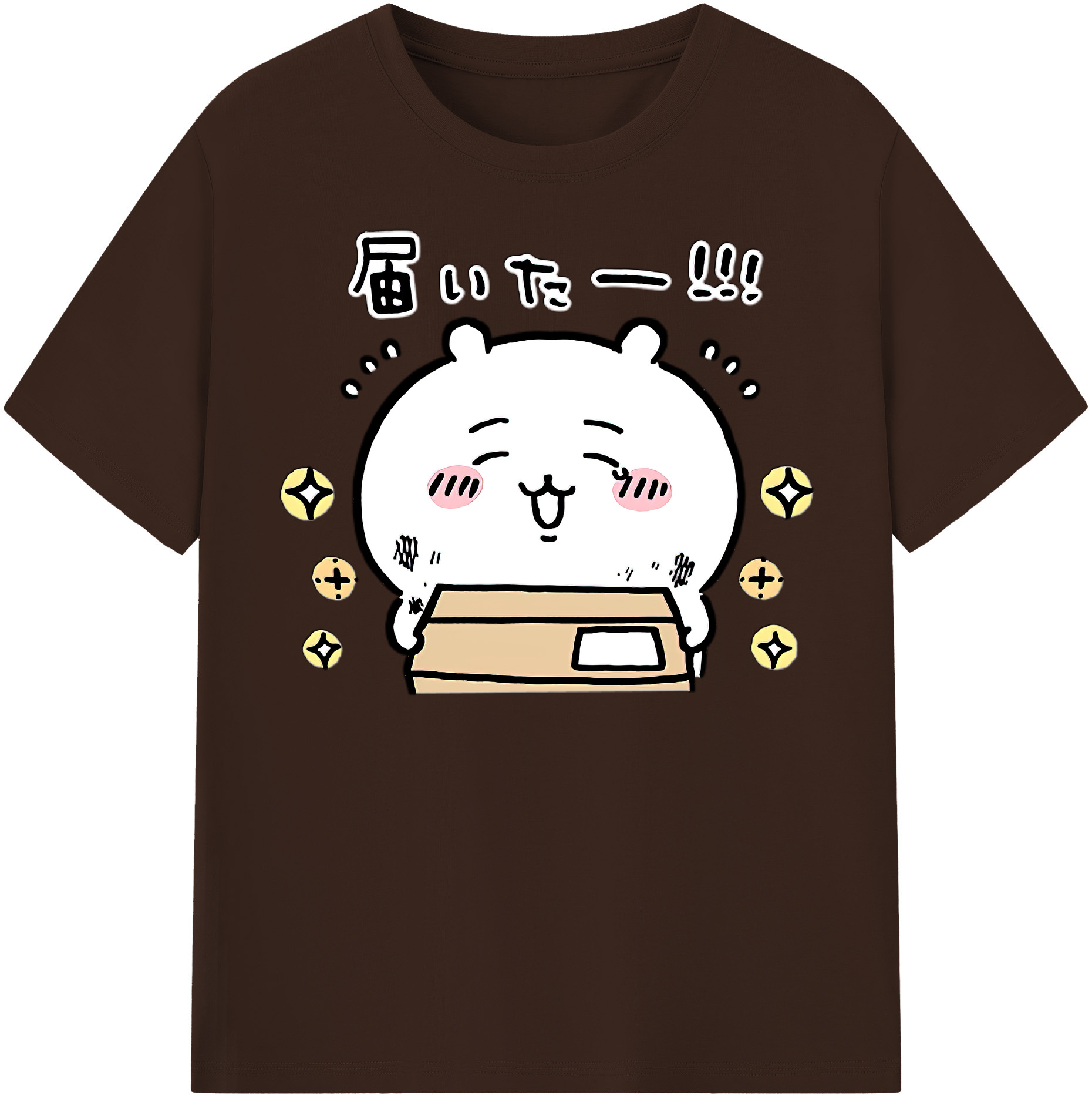（画像用） ちいかわ ちいかわ Chii-kawa chiikawa 綿100％半袖Tシャツ（フロントプリント）