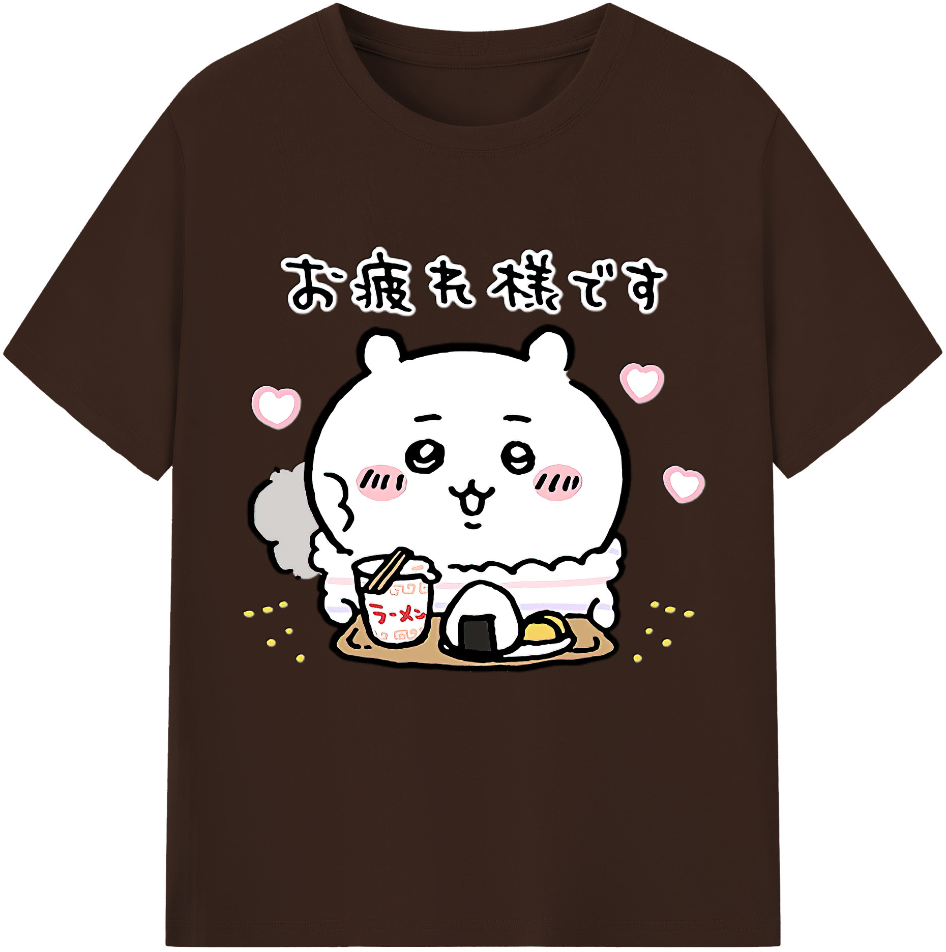 （画像用） ちいかわ ちいかわ Chii-kawa chiikawa 綿100％半袖Tシャツ（フロントプリント）