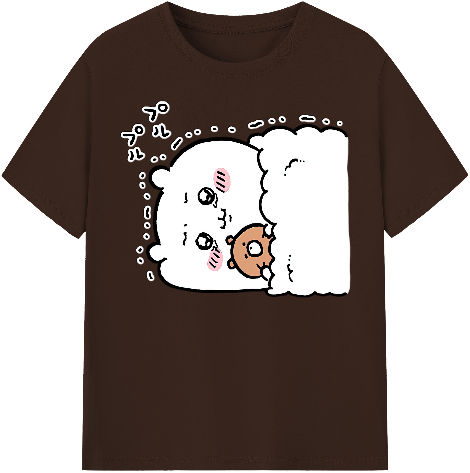 （画像用） ちいかわ ちいかわ Chii-kawa chiikawa 綿100％半袖Tシャツ（フロントプリント）