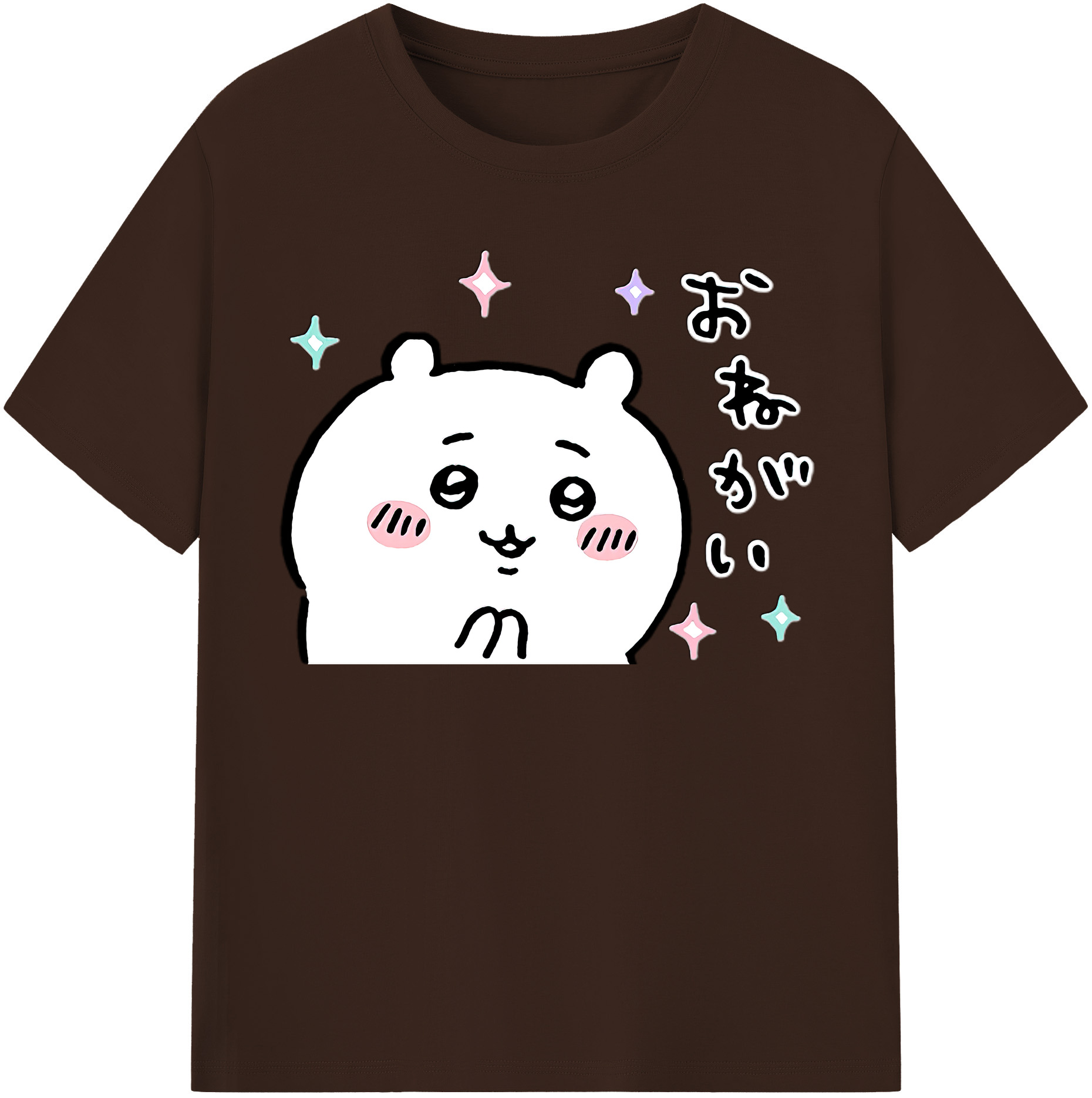 （画像用） ちいかわ ちいかわ Chii-kawa chiikawa 綿100％半袖Tシャツ（フロントプリント）