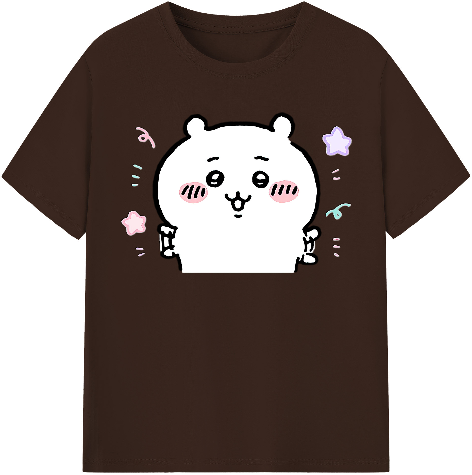 （画像用） ちいかわ ちいかわ Chii-kawa chiikawa 綿100％半袖Tシャツ（フロントプリント）